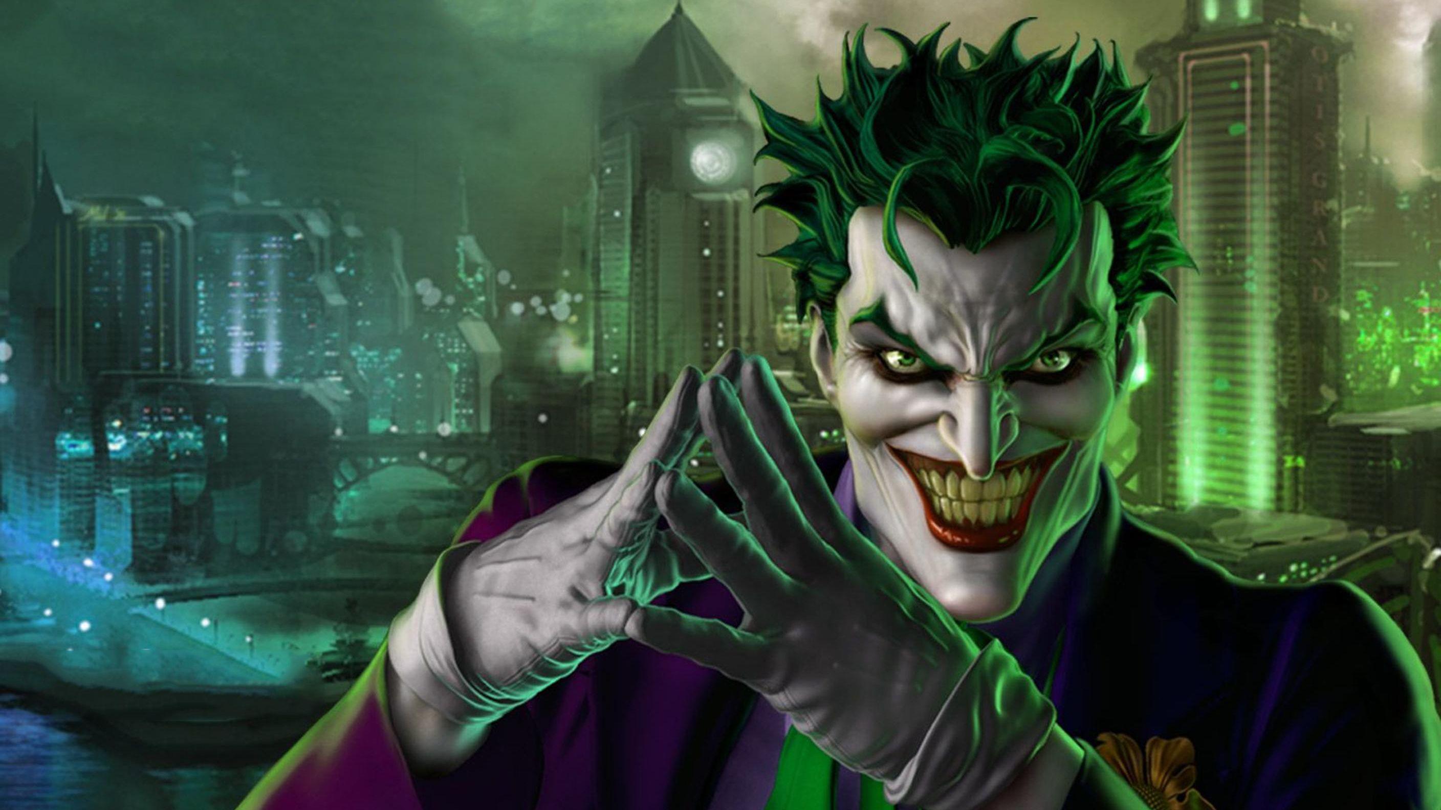 2816x1584 #joker, #superheroes, #hd, #supervillain, #artwork