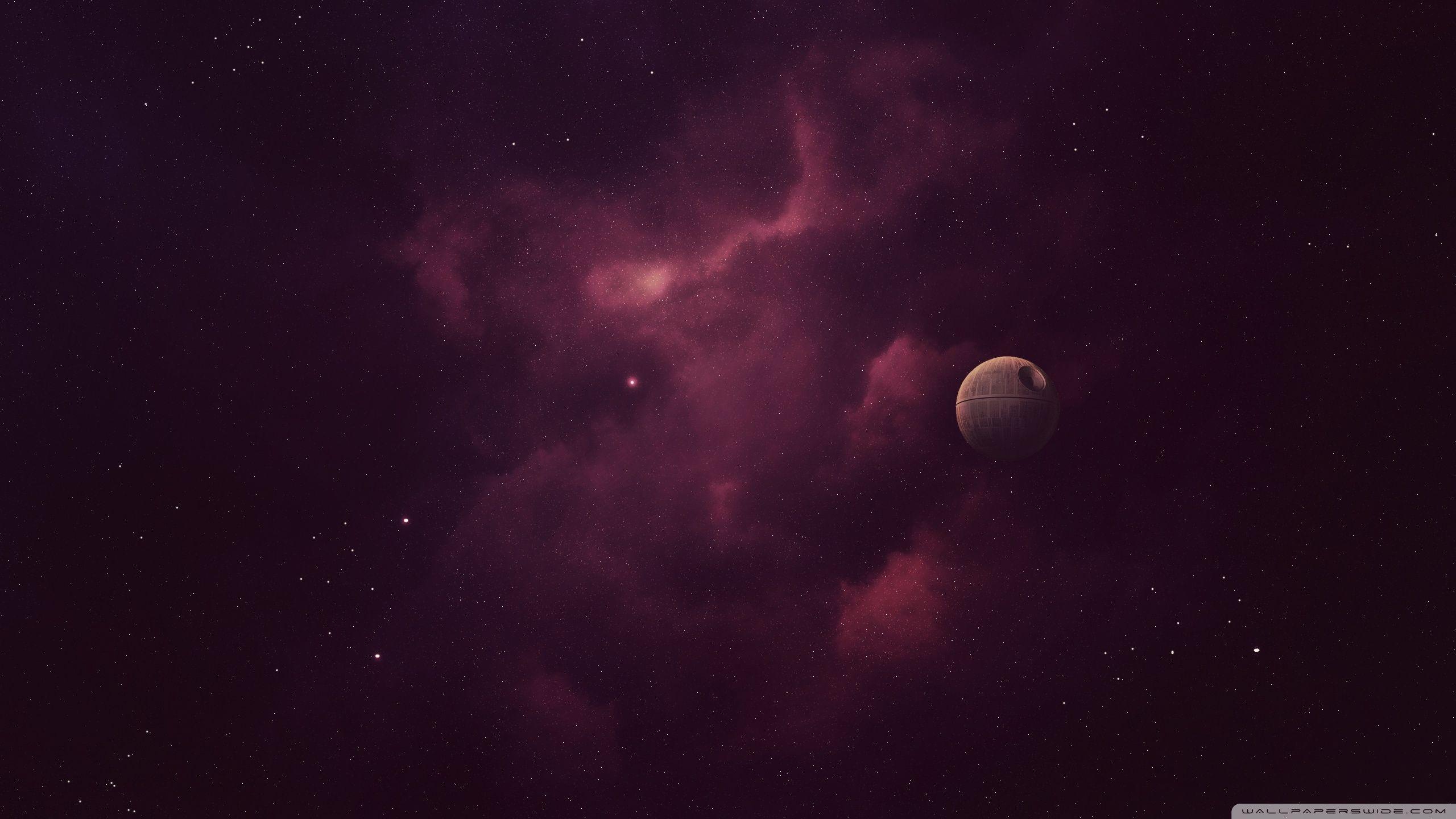 2560x1440 Lonely Death Star Ultra HD Desktop Background Wallpaper for 4K UHD