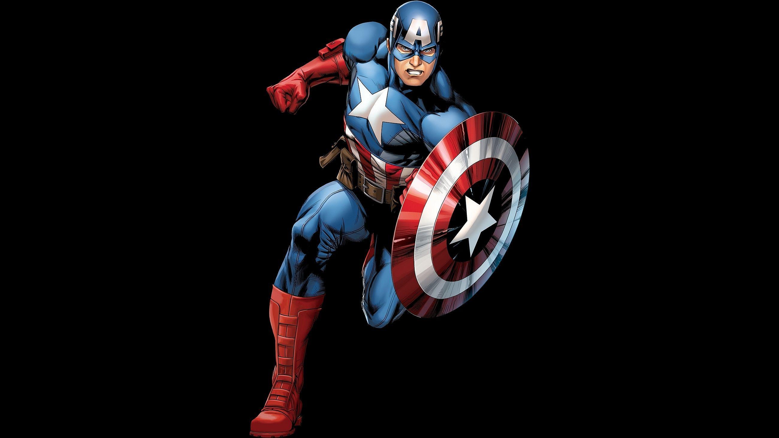 Captain America Cartoon Wallpapers - Top Free Captain America Cartoon  Backgrounds - WallpaperAccess