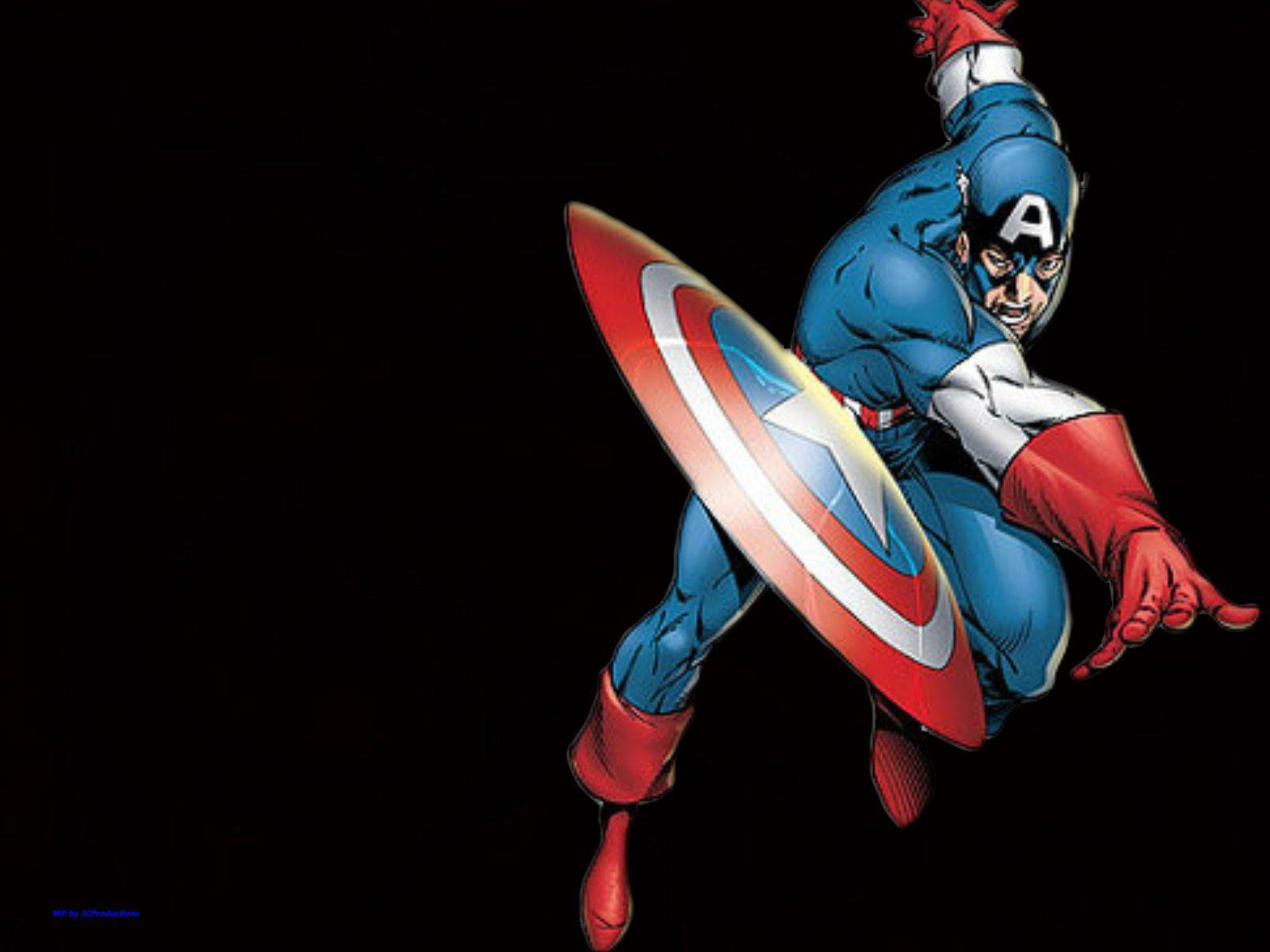 Captain America Cartoon Wallpapers - Top Free Captain America Cartoon ...