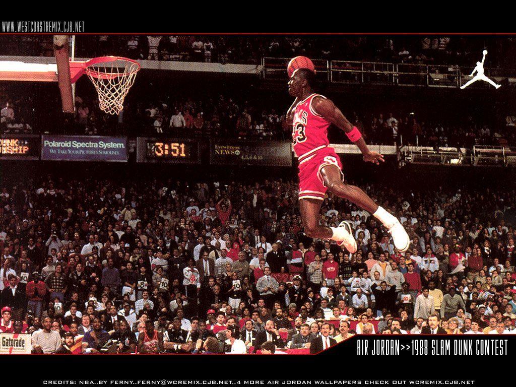 1024x768 Hình nền Michael Jordan Dunk
