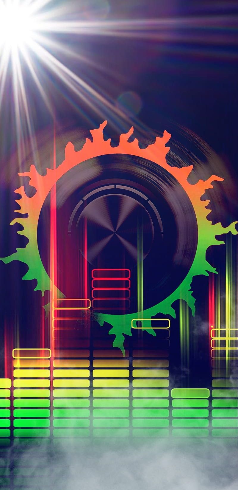 800x1644 HD turn up the music wallpaper