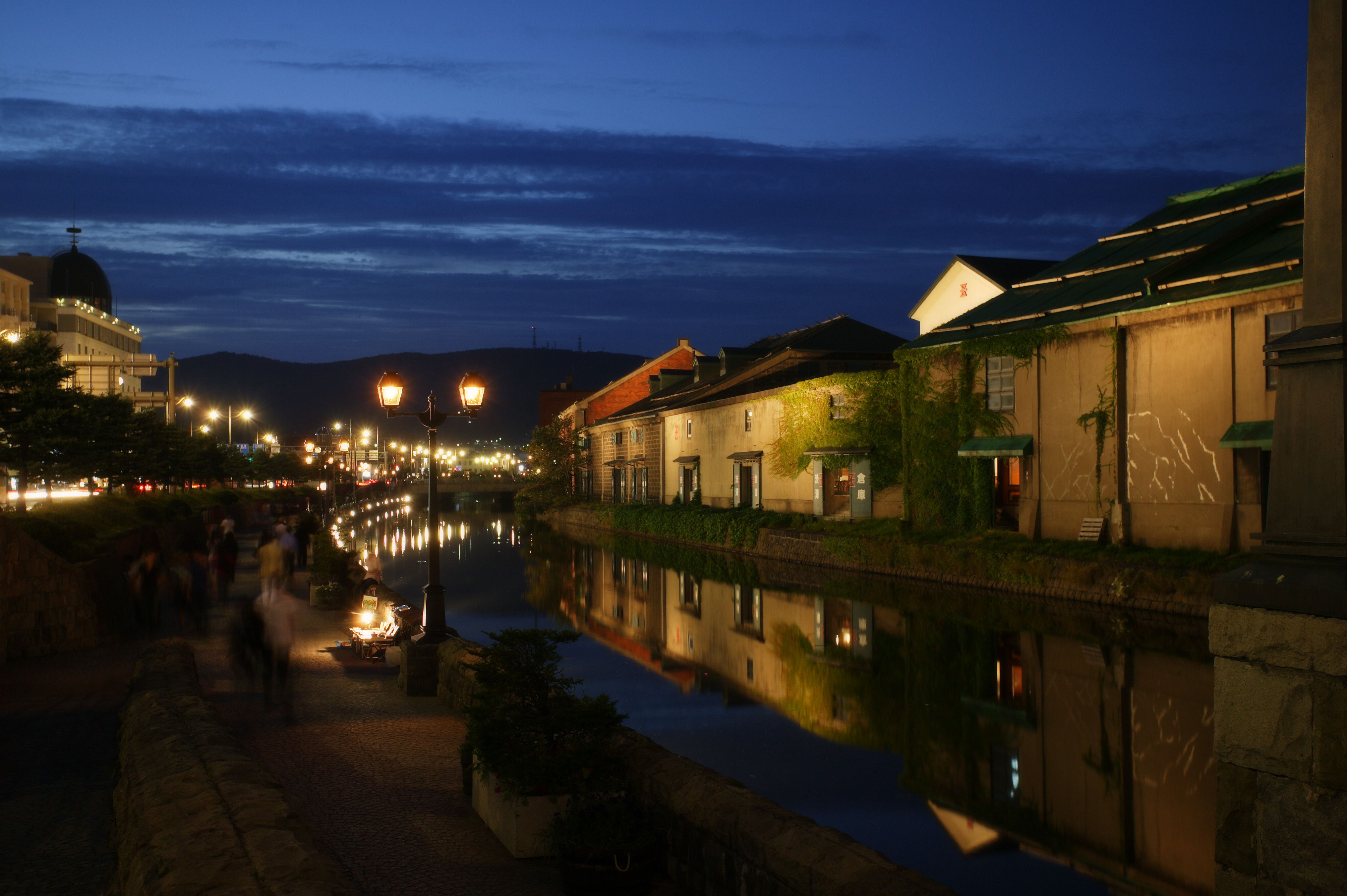 4064x2704 No. 2298 Otaru canal evening landscape