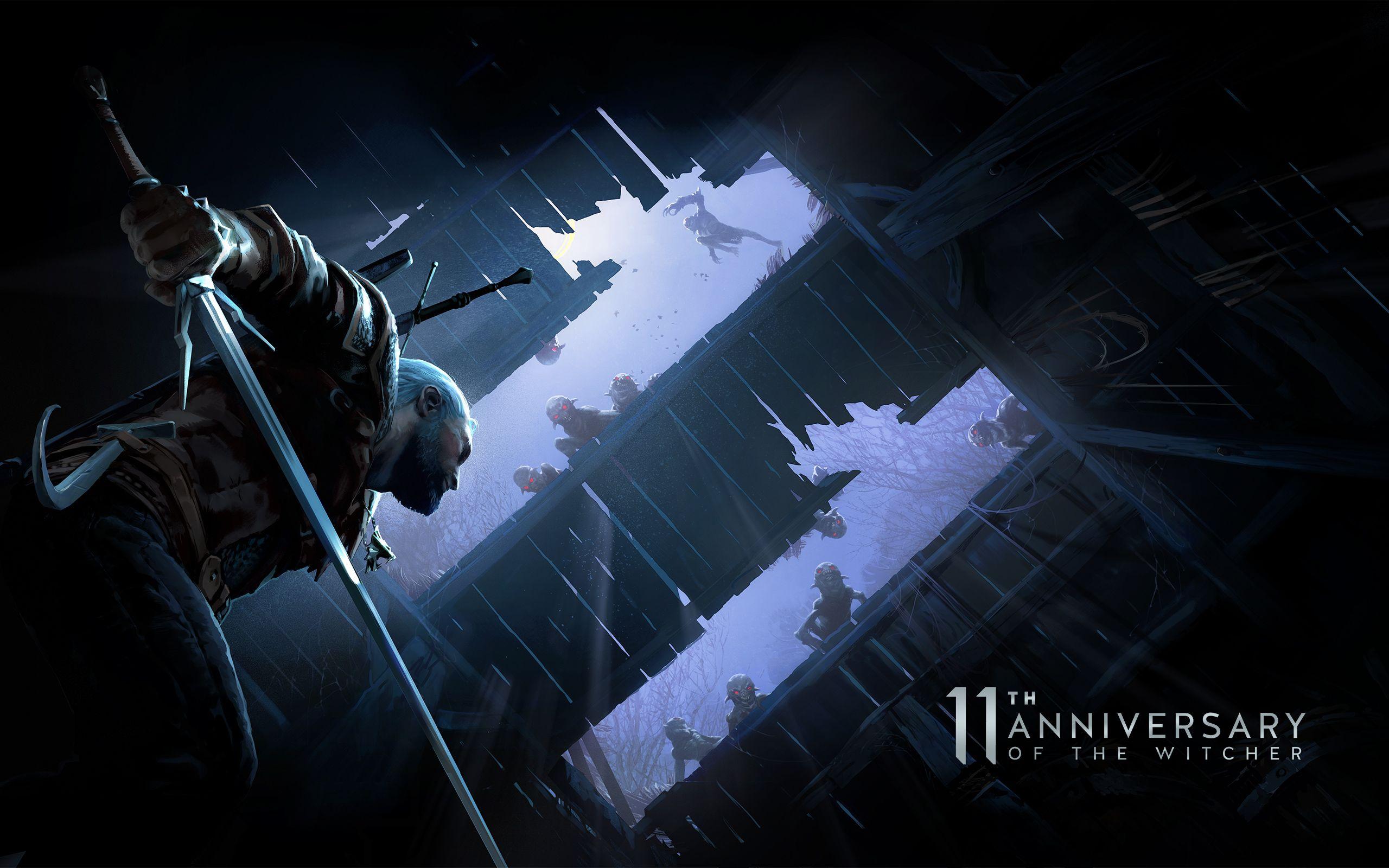 2560x1600 Witcher 11th anniversary wallpaper PROJEKT RED