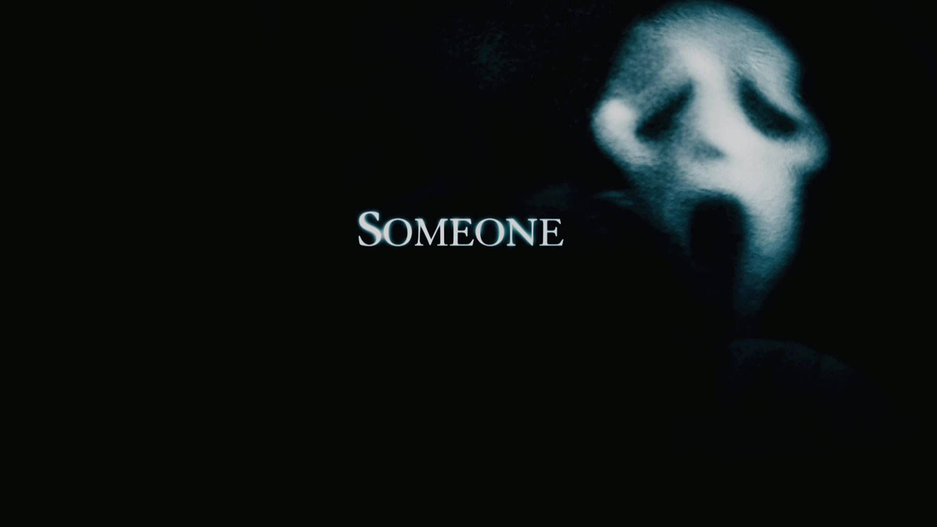 1920x1080 Scream Minimalist Someone Poster