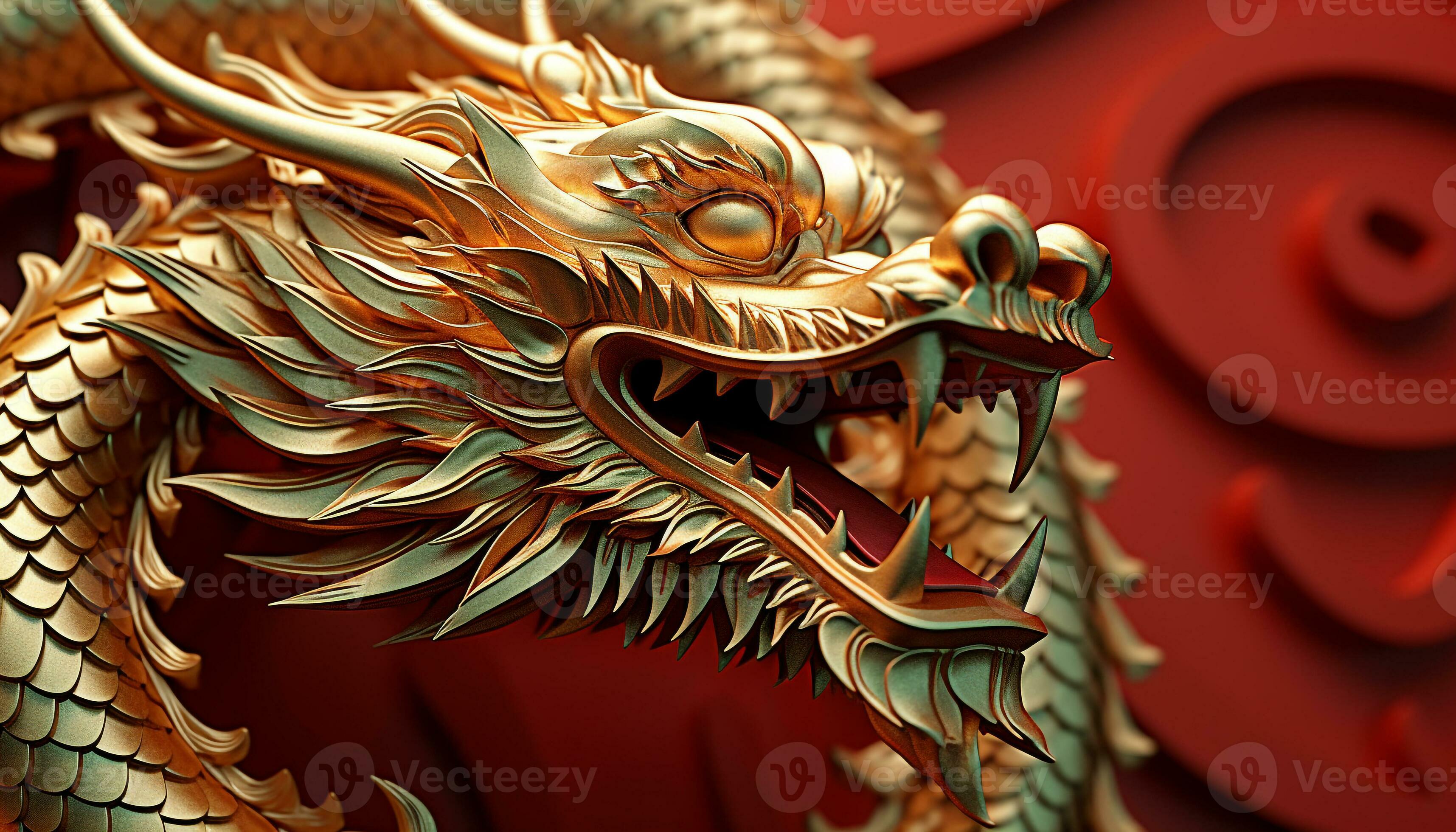 3430x1960 AI generated Dragon illustration