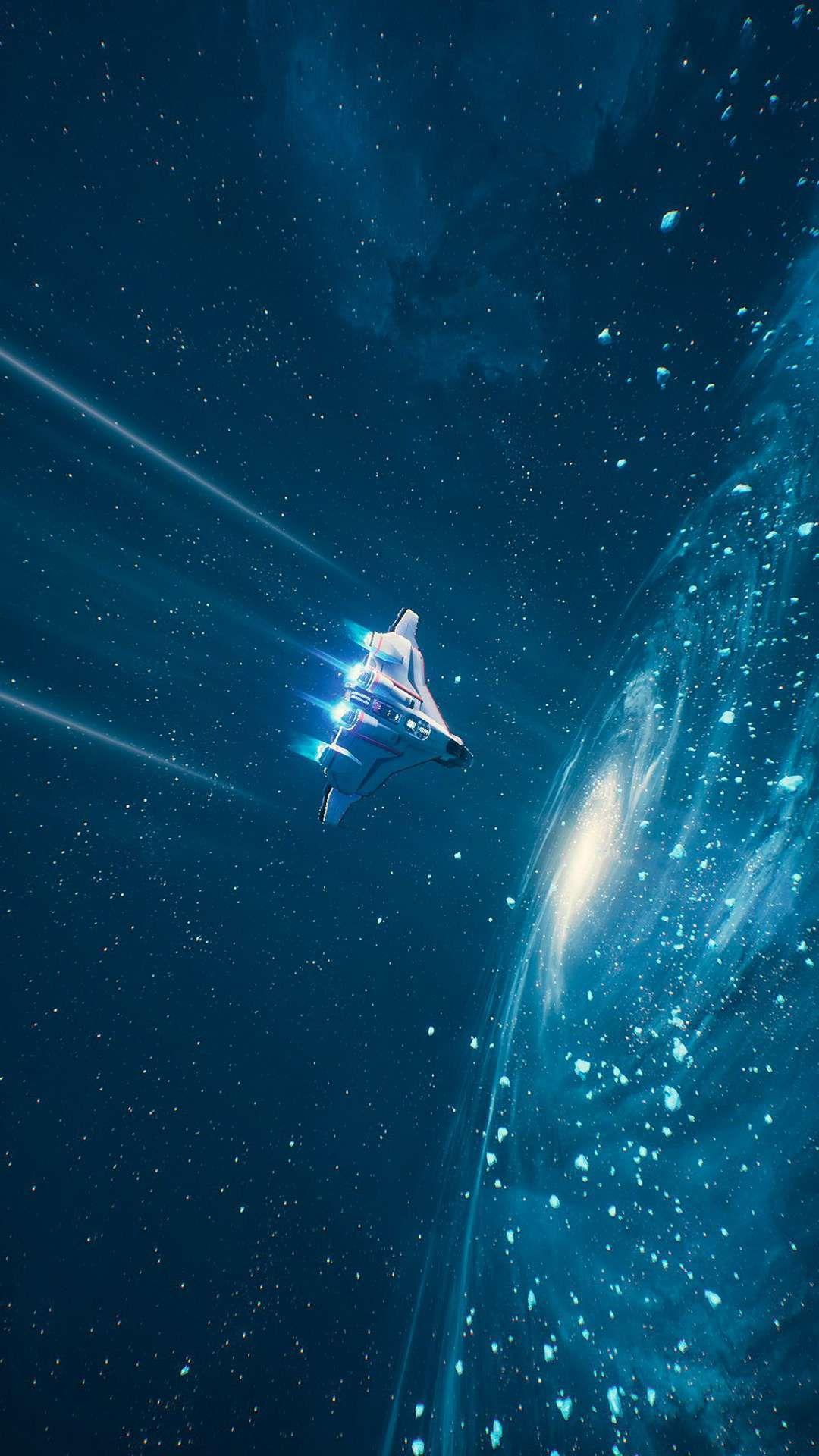 1080x1920 SpaceShip Interstellar Space iPhone Wallpaper. Fondo story