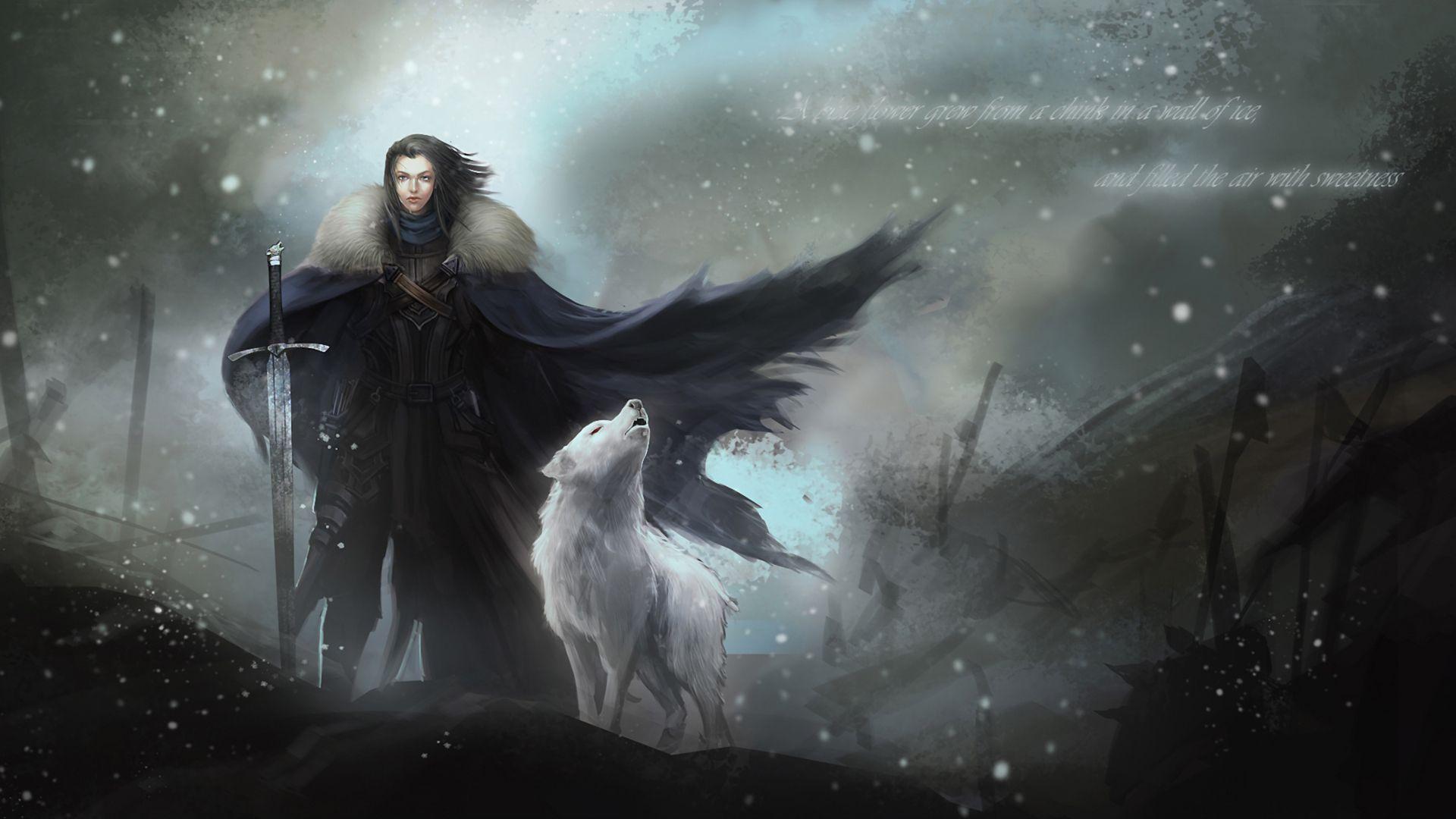 Game of Thrones Wolf Wallpapers - Top Free Game of Thrones Wolf ...