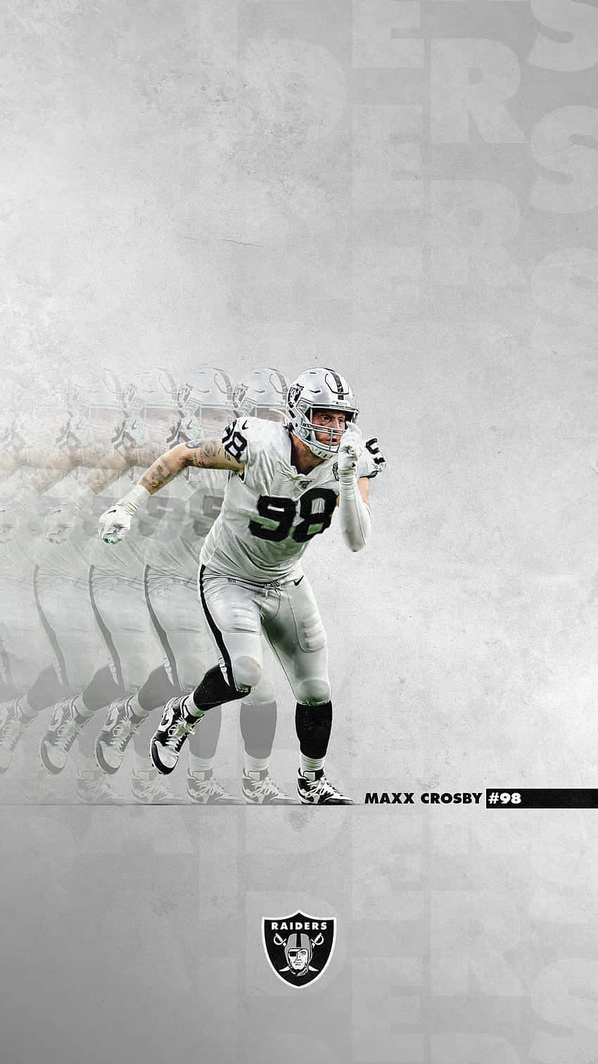 850x1511 Las Vegas Raiders Poster Wallpaper