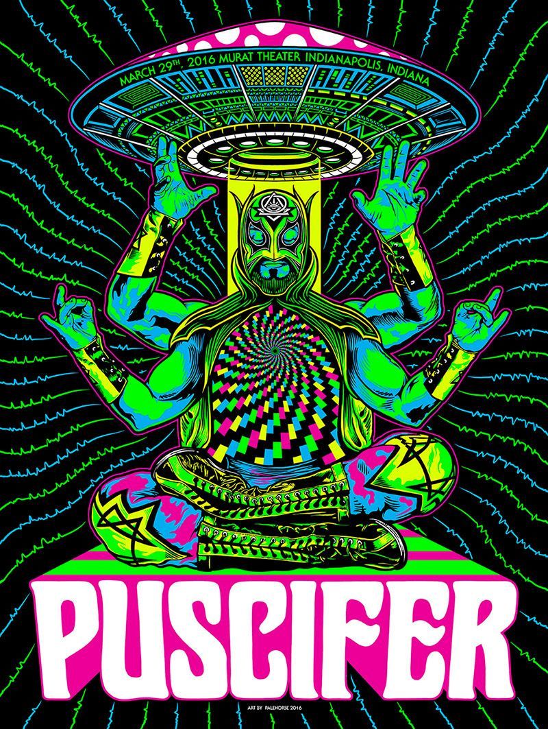800x1063 Puscifer: Lucha Invasion Poster 3