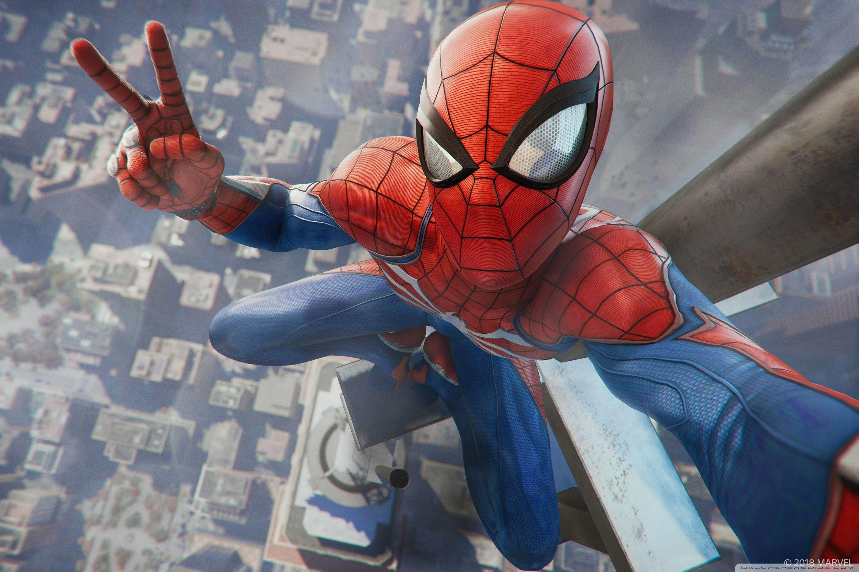 2736x1824 Spider Man Selfie ❤ 4K HD Desktop Wallpaper for 4K Ultra HD