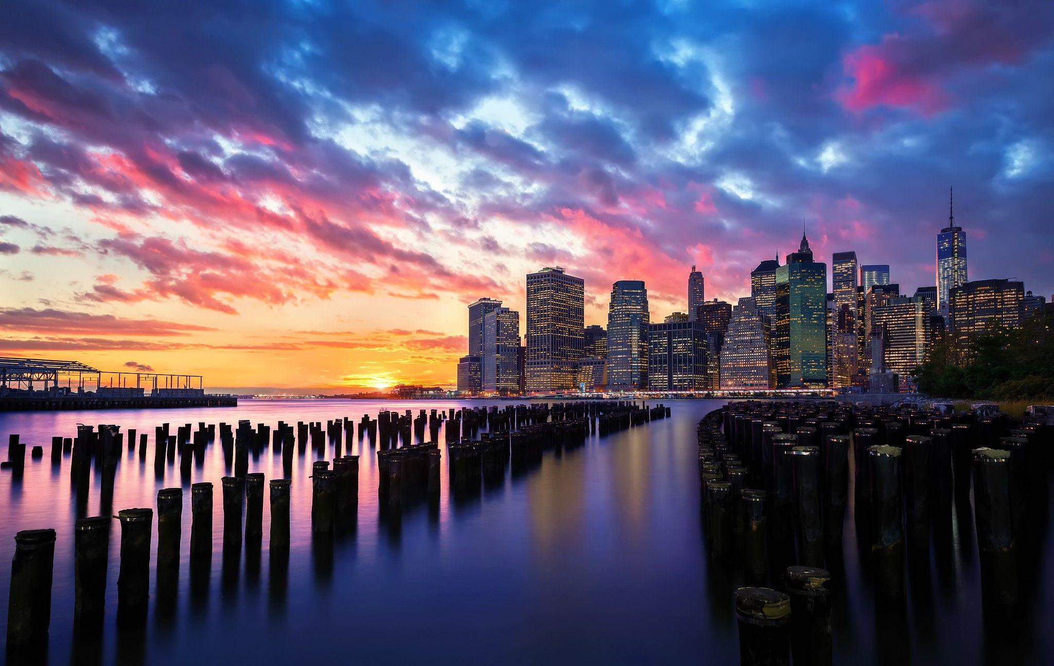 New York 4K Sunset Wallpapers Top Free New York 4K Sunset Backgrounds