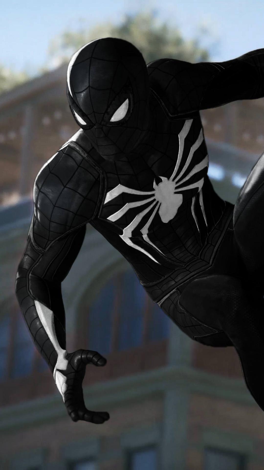 1080x1920 Black Spider Man HD Wallpaper For Android