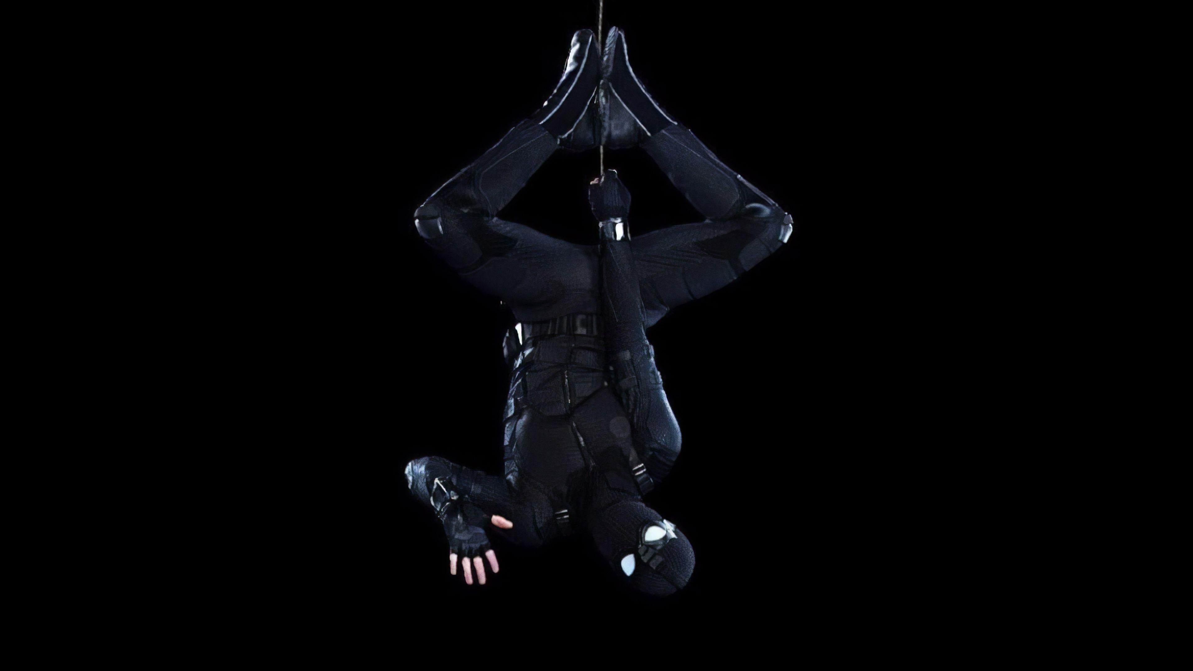 3840x2160 Spider Man Black Suit Far From Home Wallpaper, HD Movies 4K
