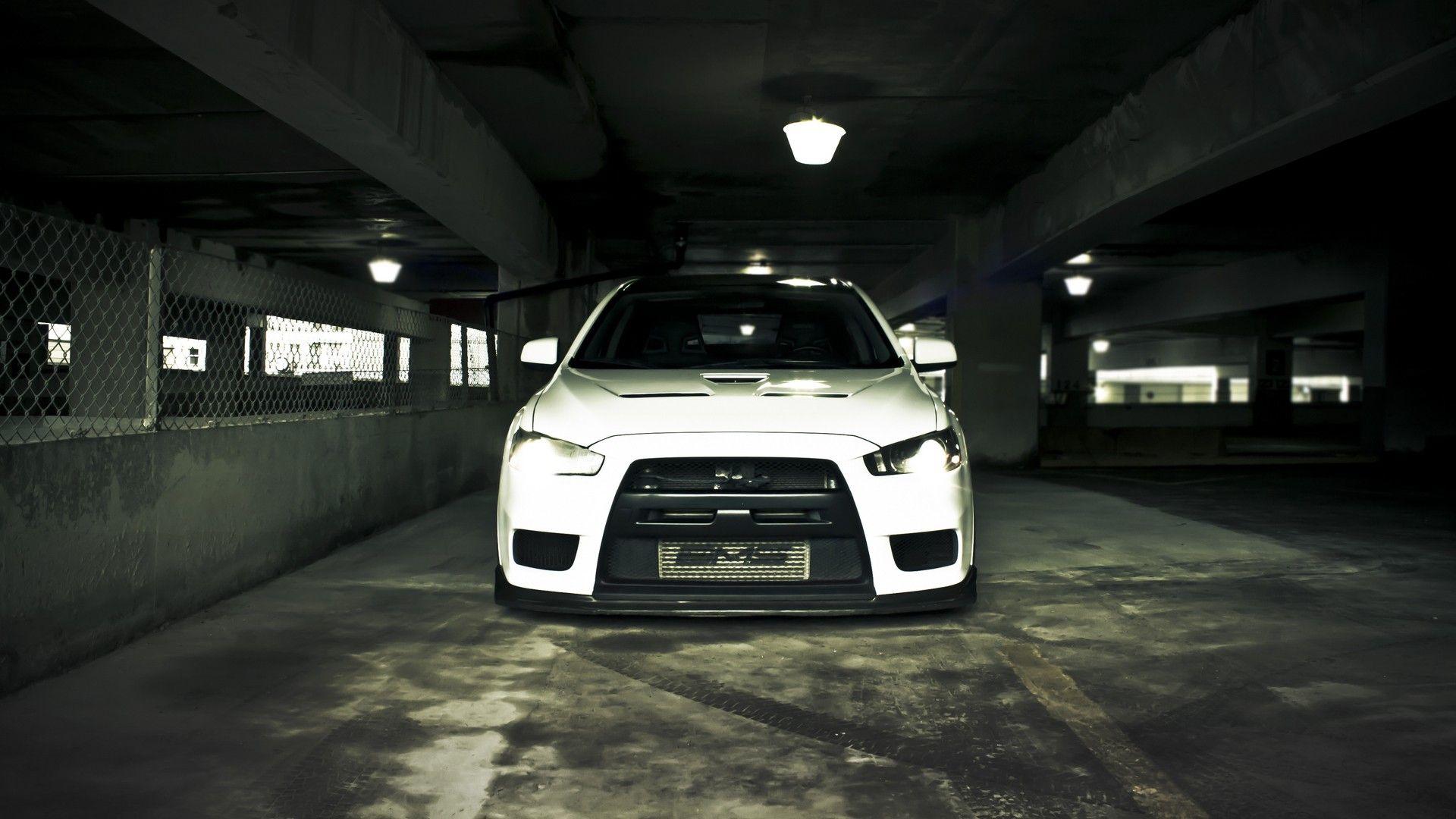 1920x1080 white, cars, Mitsubishi Lancer Evolution X wallpaper