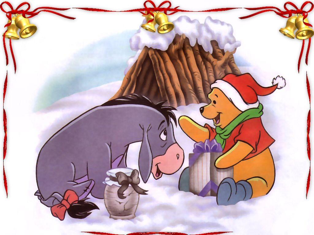 1024x768 Eeyore Christmas Wallpaper