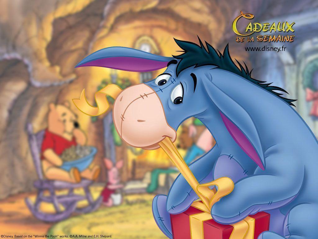 1024x768 Eeyore Christmas Wallpaper