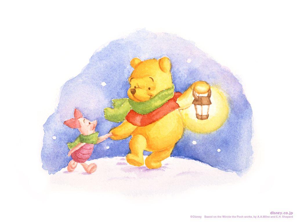 1024x768 Winnie the Pooh Christmas Wallpaper 2735484