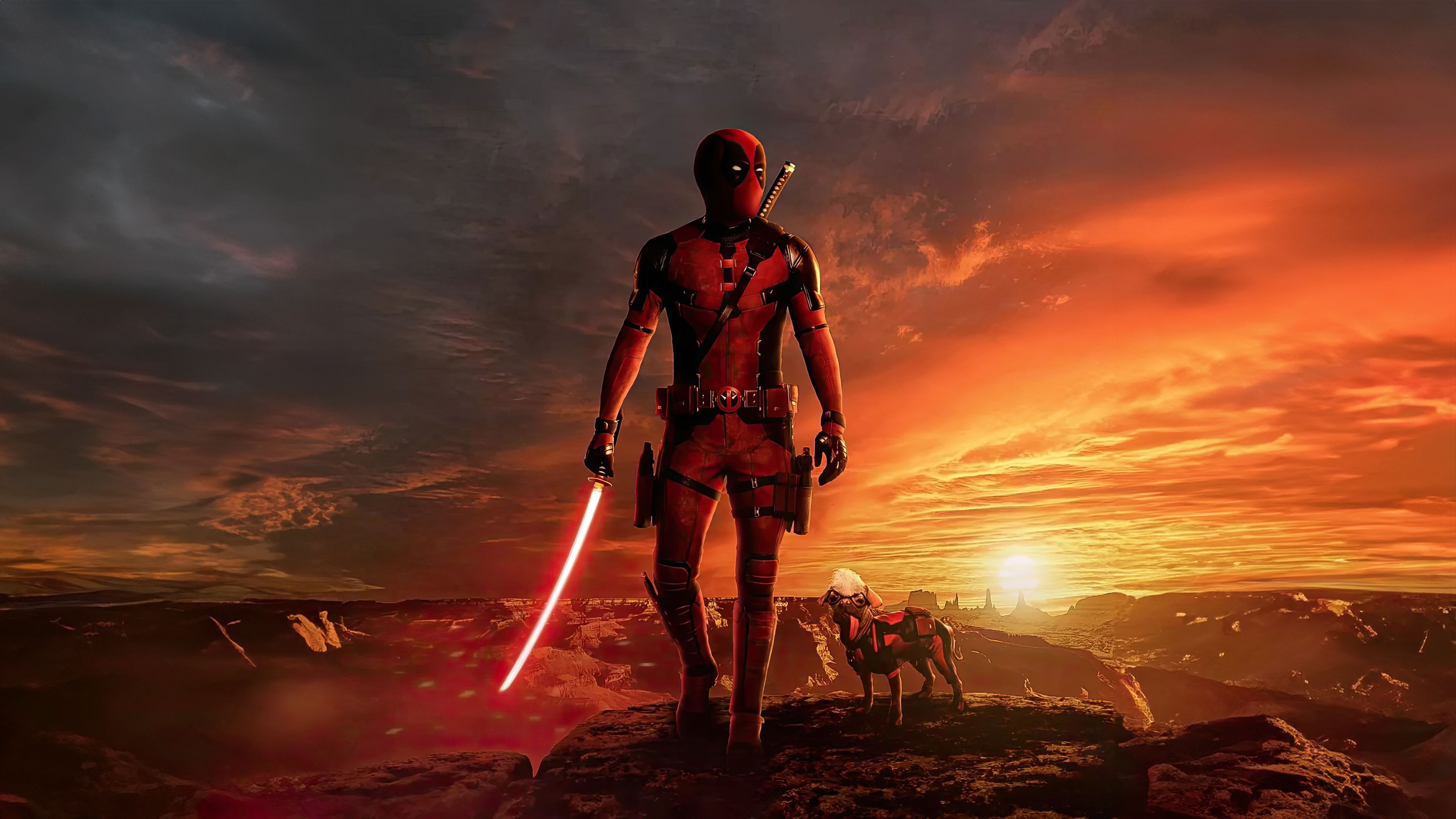 3840x2160 Marvel Deadpool X Dogpool Wallpaper, HD