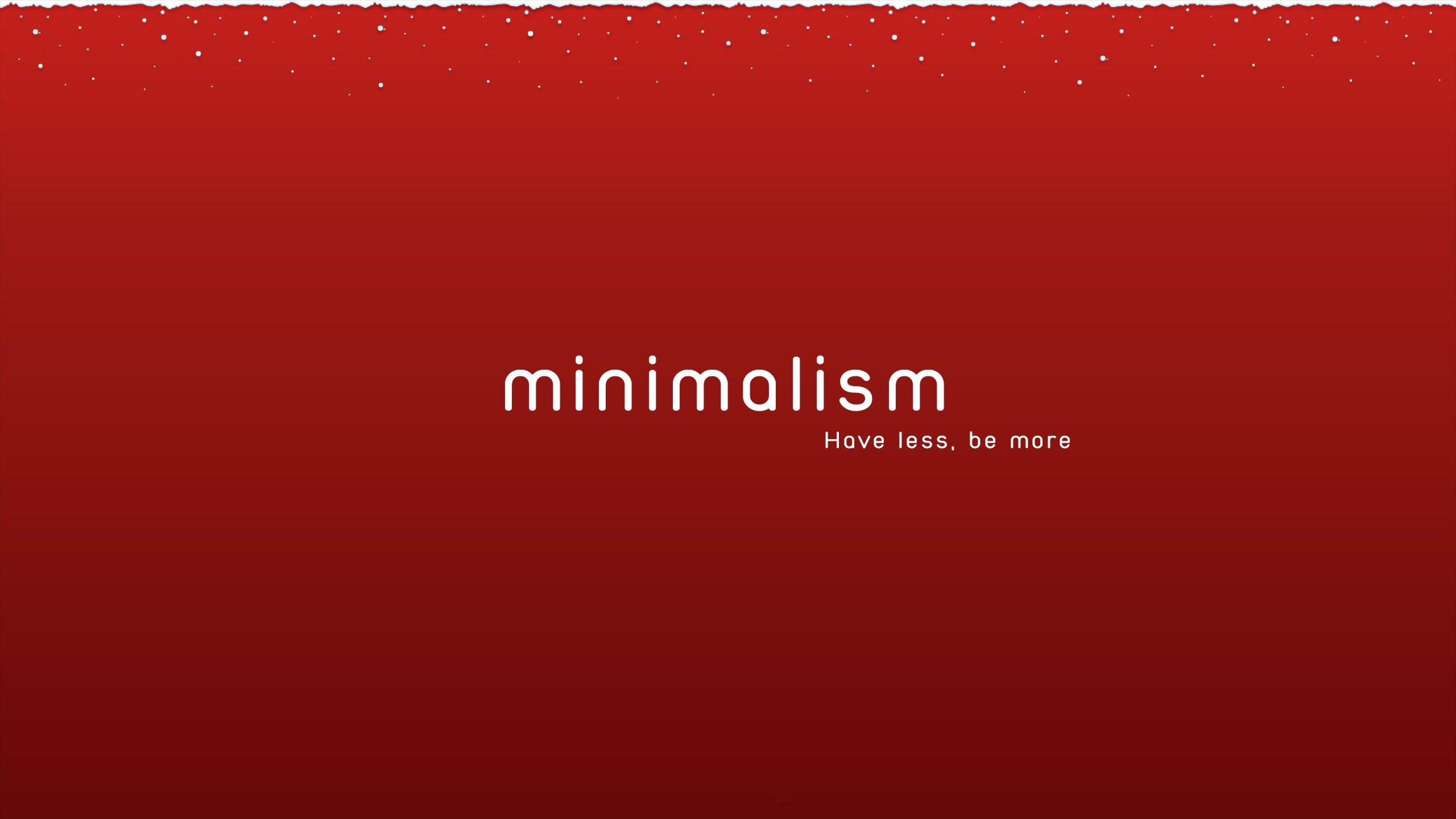 2560x1440 minimalism snow winter christmas red wallpaper