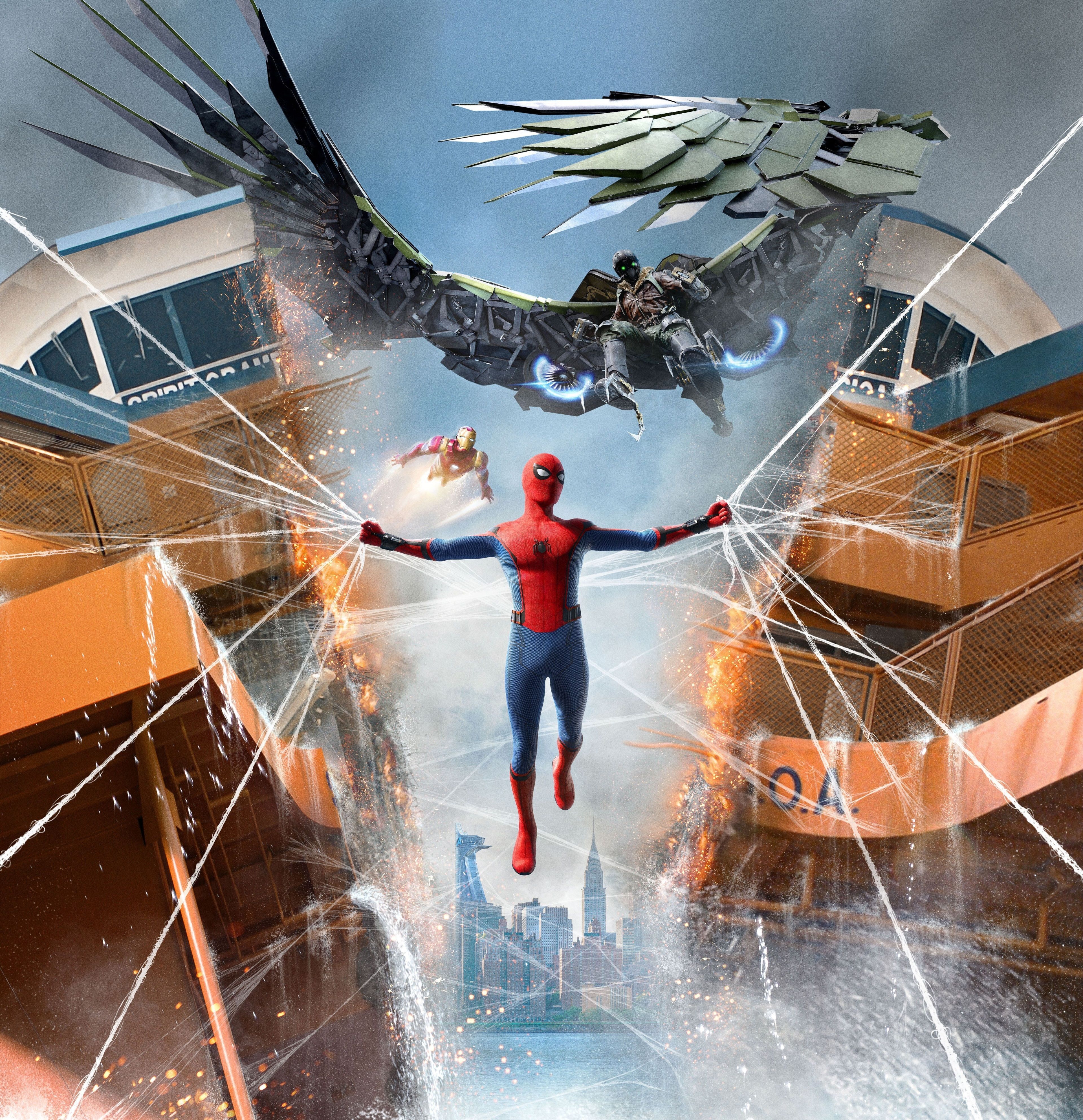 3840x3973 Spider Man Full Screen Wallpaper