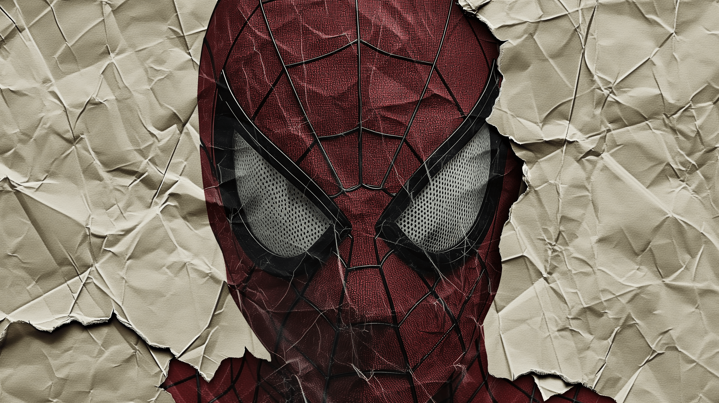 2912x1632 Crumpled Paper Texture HD Wallpaper