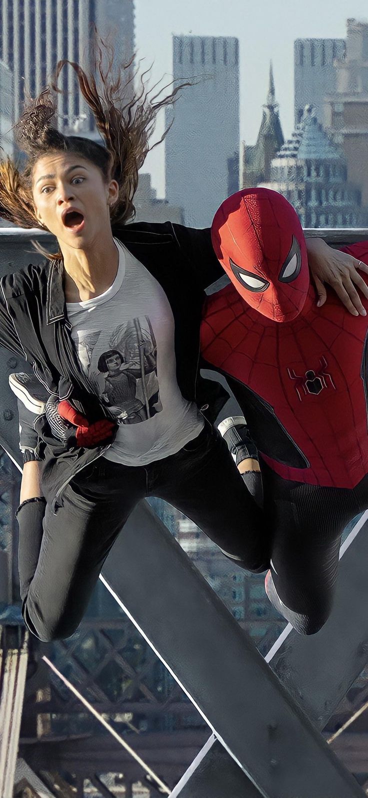 736x1594 Spider man no way home HD wallpaper iPhone wallpaper phone background lockscreen wallpaper. Spiderman zendaya, Spider man and zendaya, Mj spiderman wallpaper