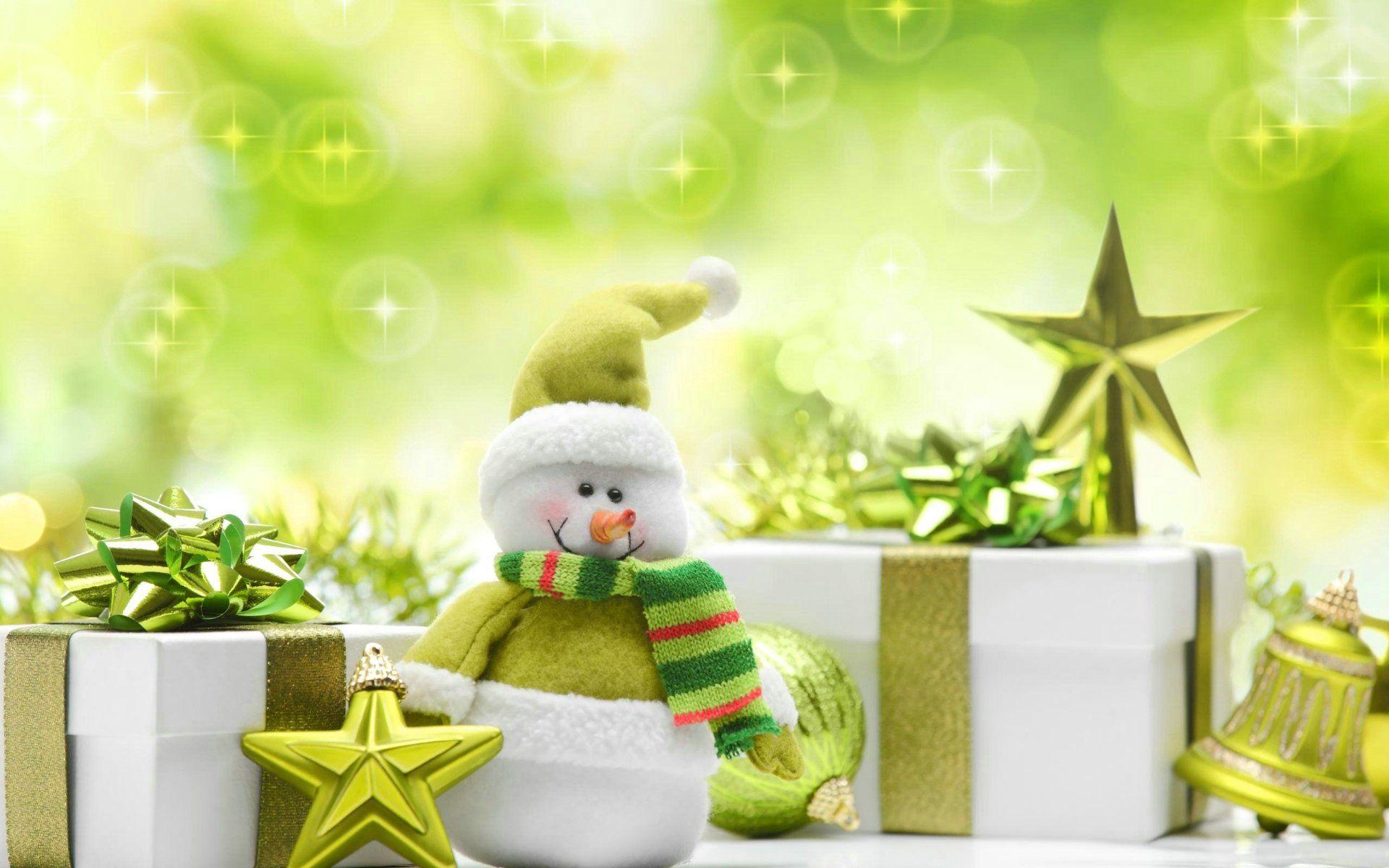 1920x1200 Green Christmas Presents, High Definition, High