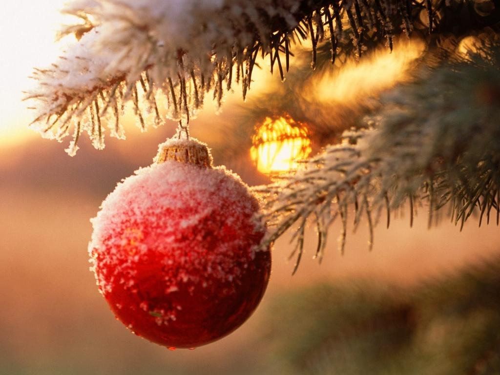 1024x768 Christmas Ornaments wallpaperx768