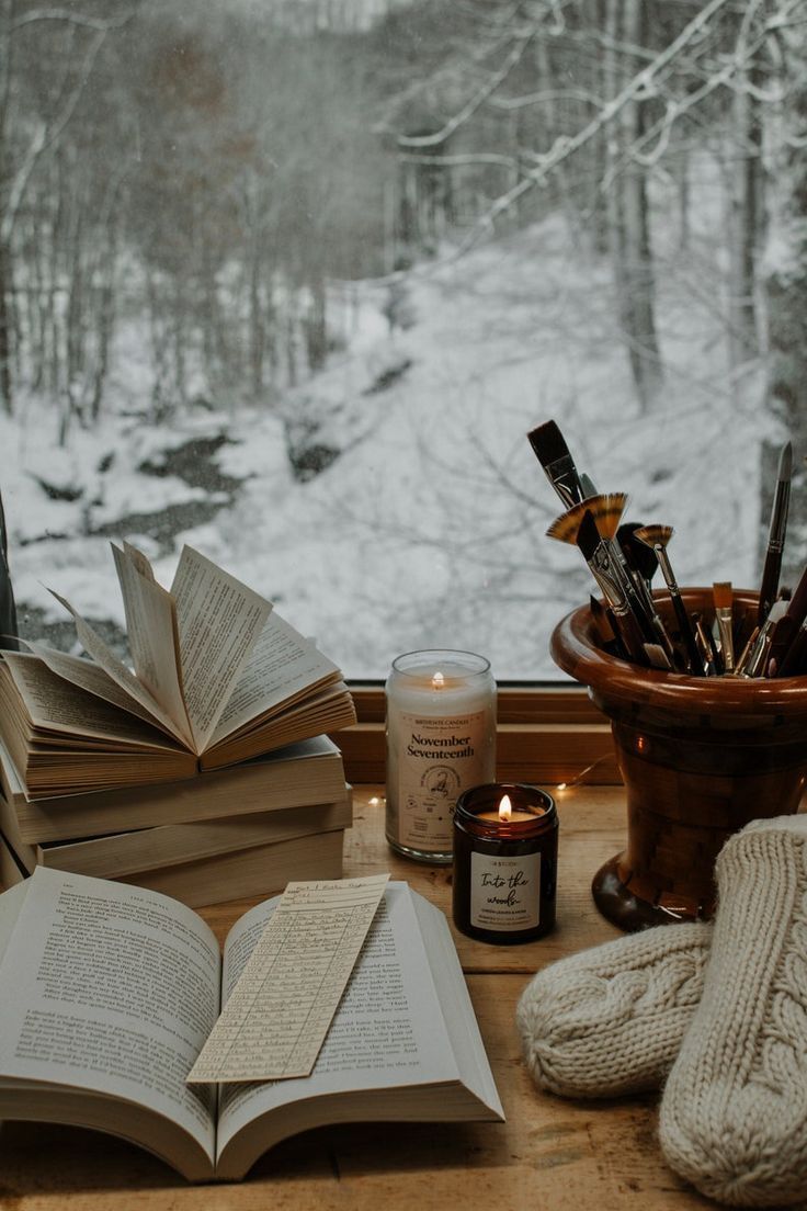 736x1104 Winter Book Wallpaper Free