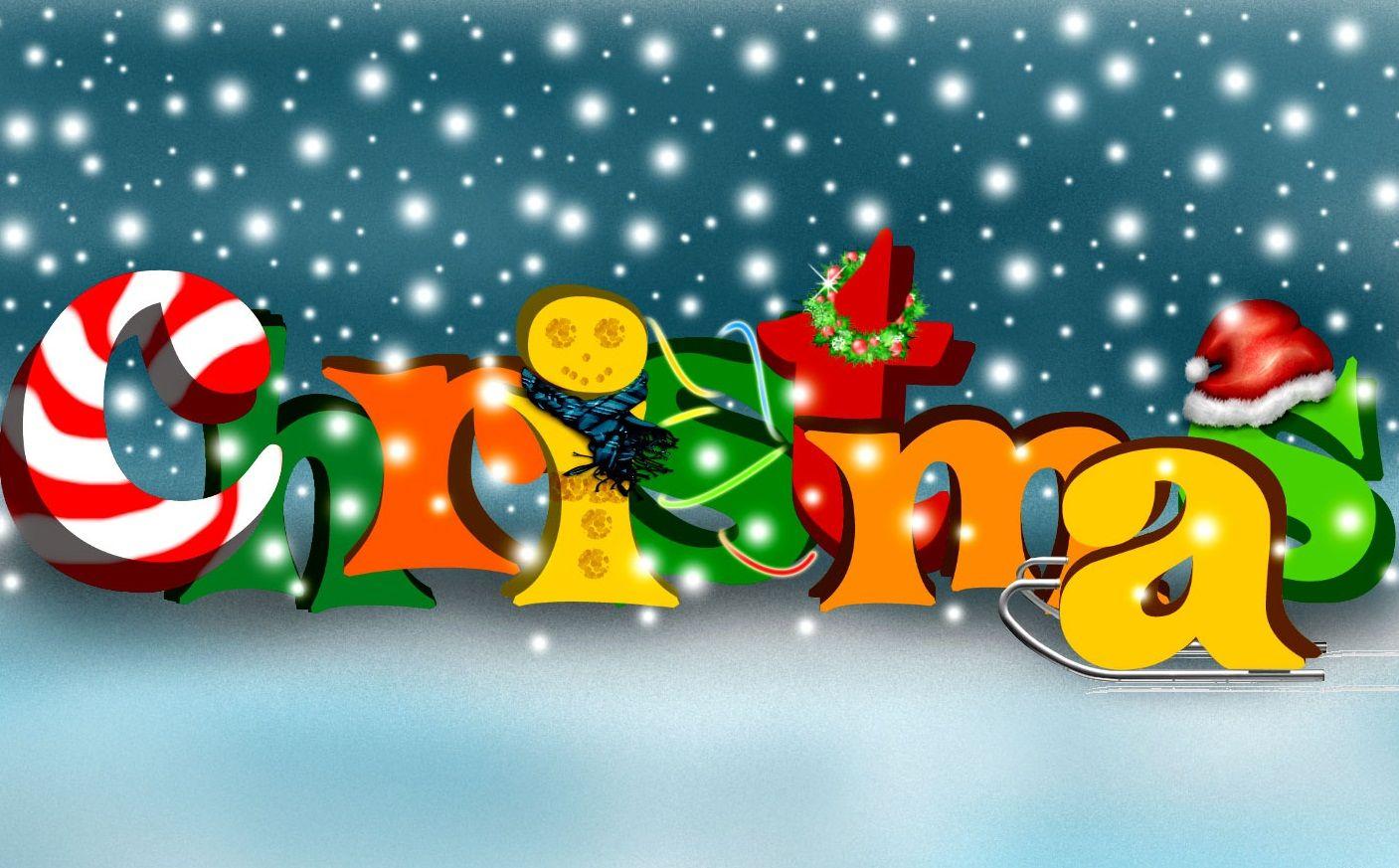 1407x873 3D Christmas Computer Wallpaper. All in One Wallpaper