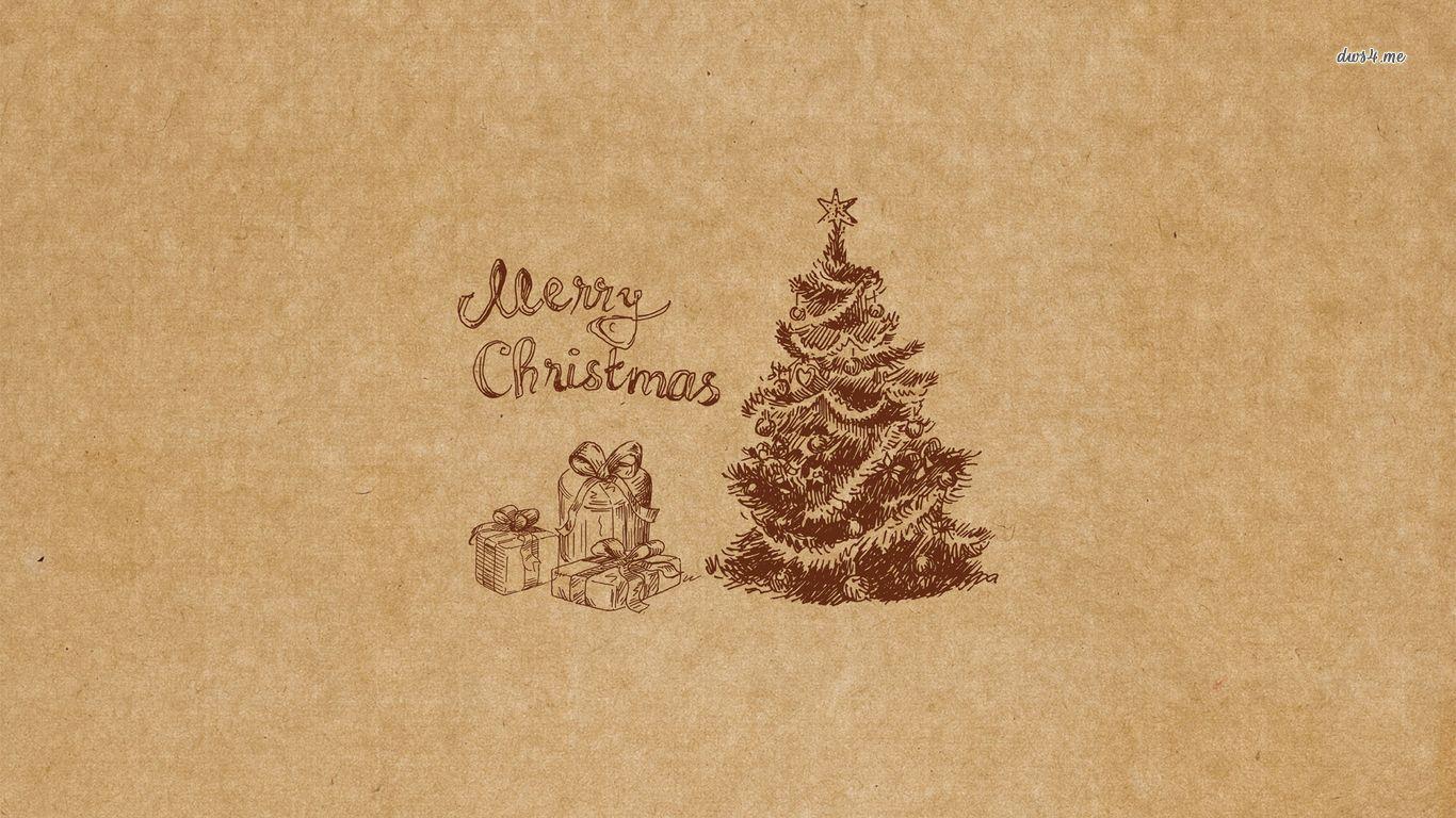 1366x768 Vintage Merry Christmas wallpaper wallpaper