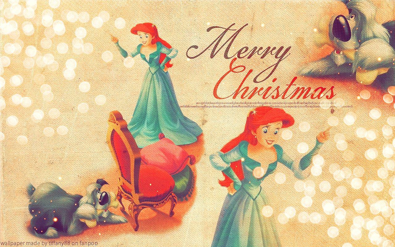 1280x800 Disney Princess Christmas Wallpaper