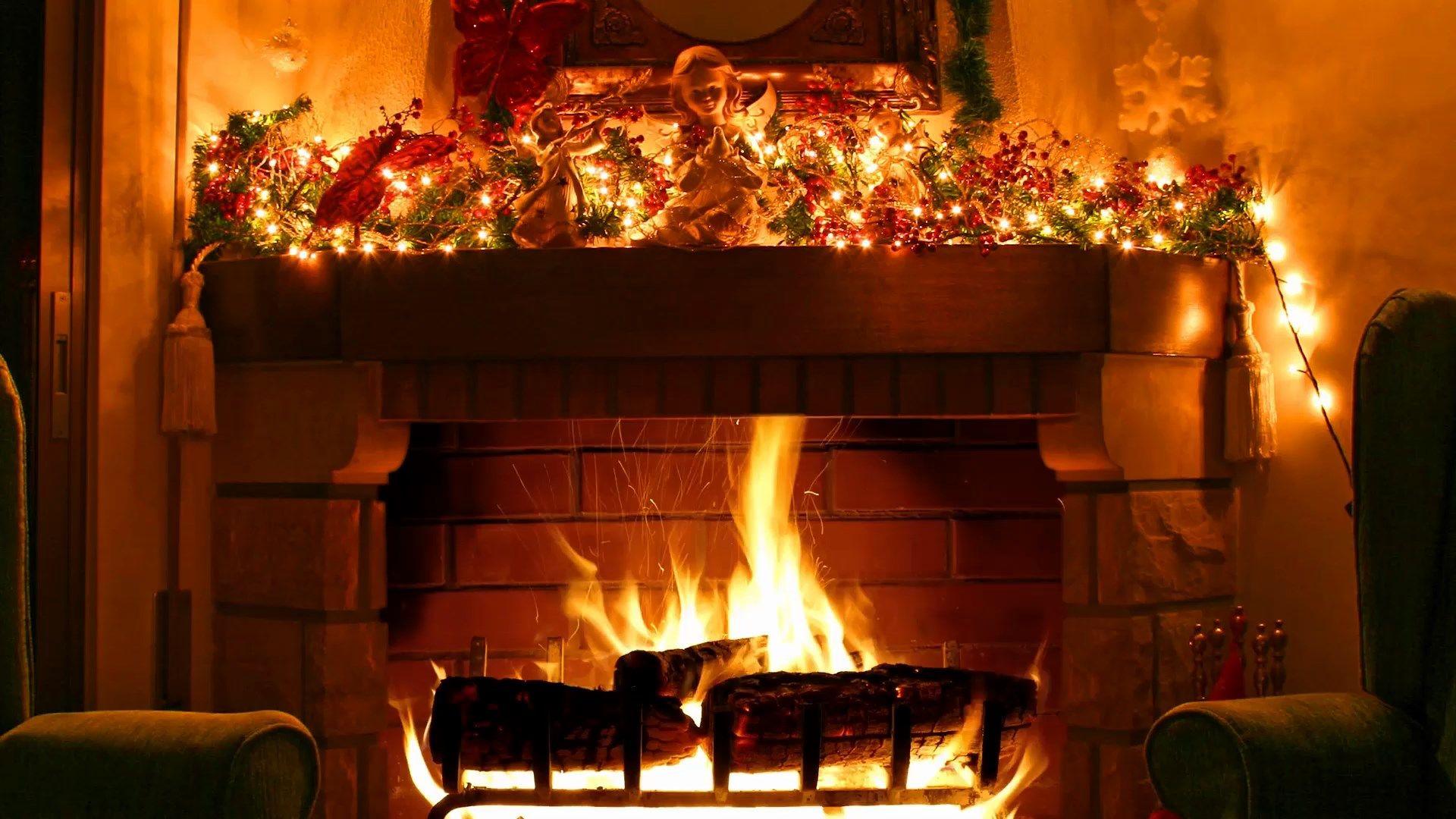 Christmas Fireplace Wallpapers - Top Free Christmas Fireplace