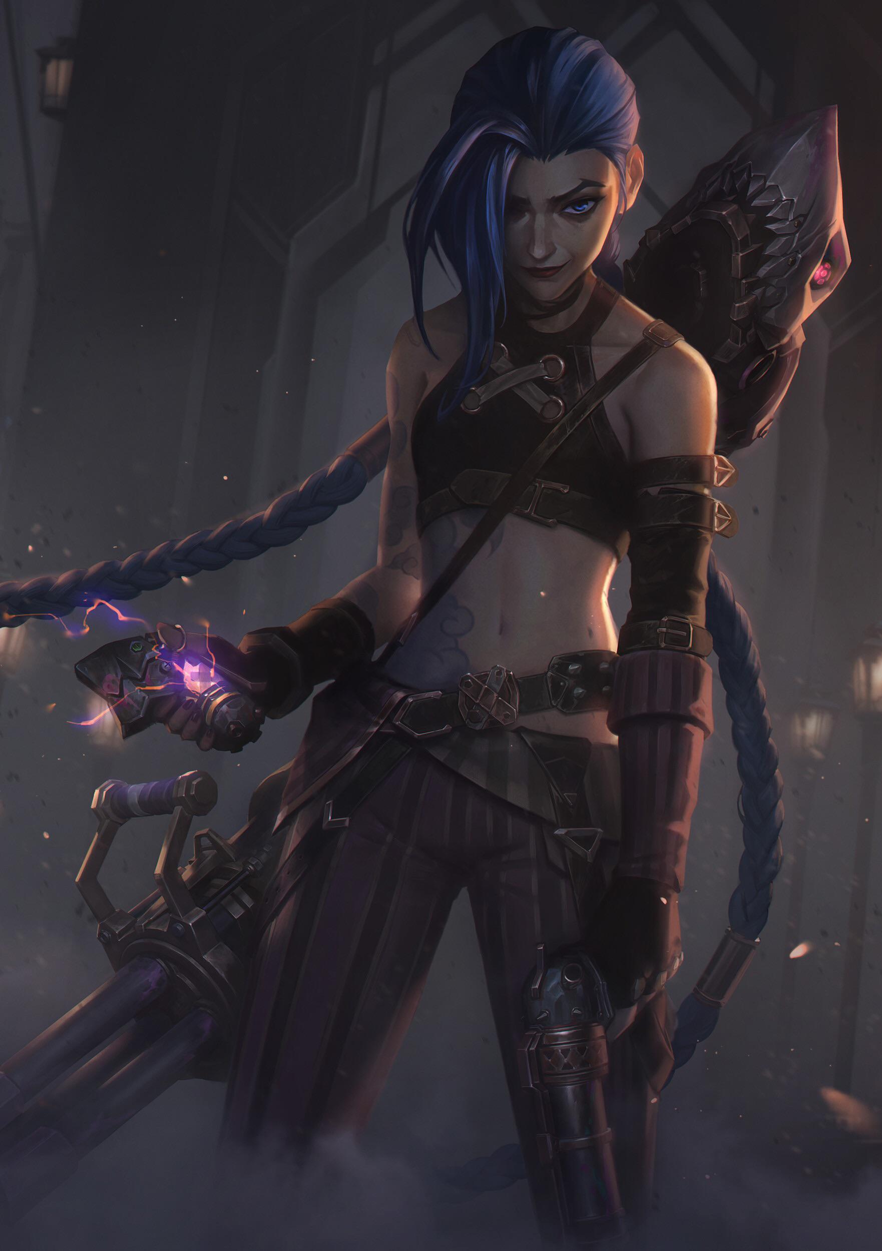 1762x2500 Custom Jinx wallpaper edit 4k
