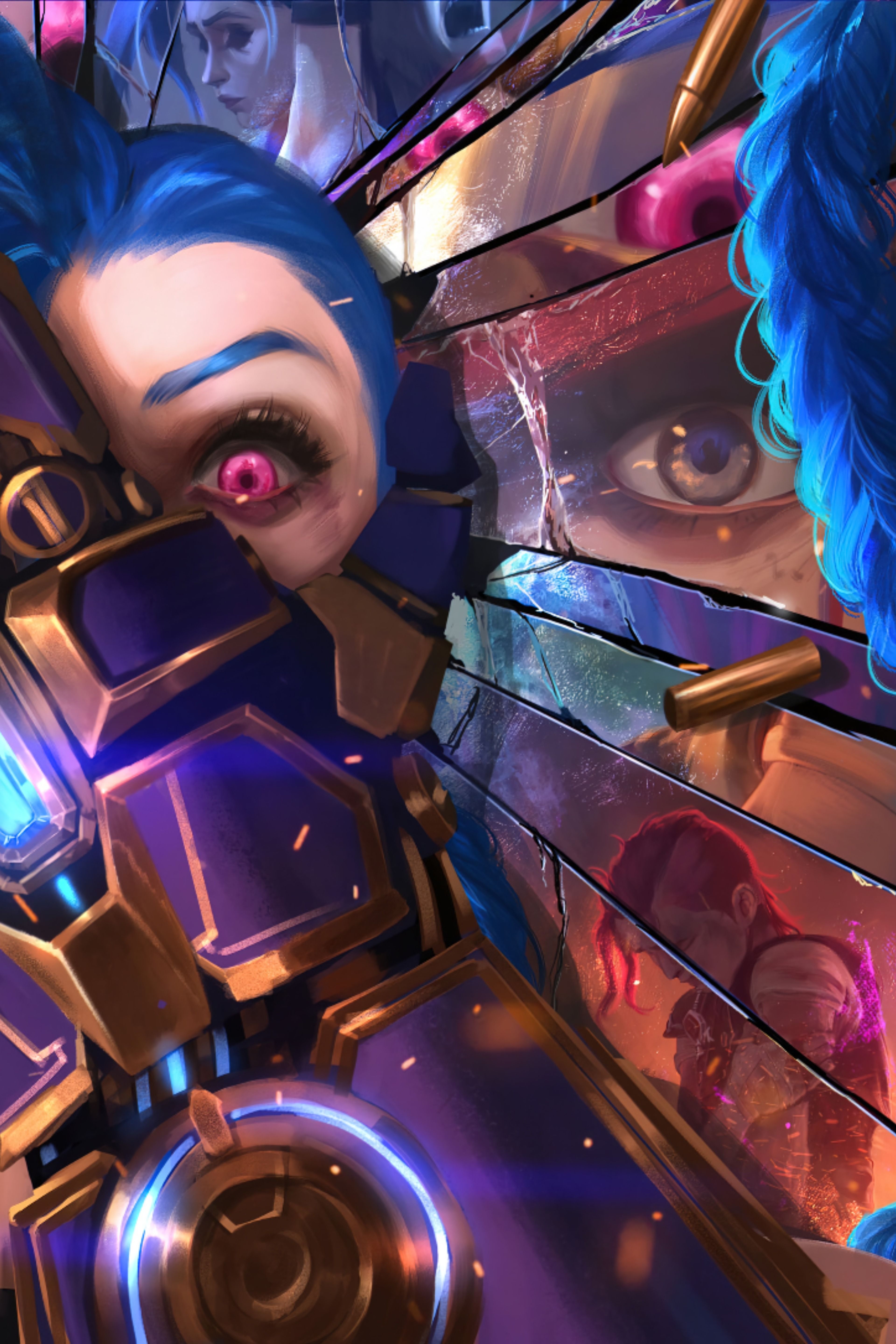 3840x5760 Jinx Arcane Fanmade 4k Ultra HD Wallpaper