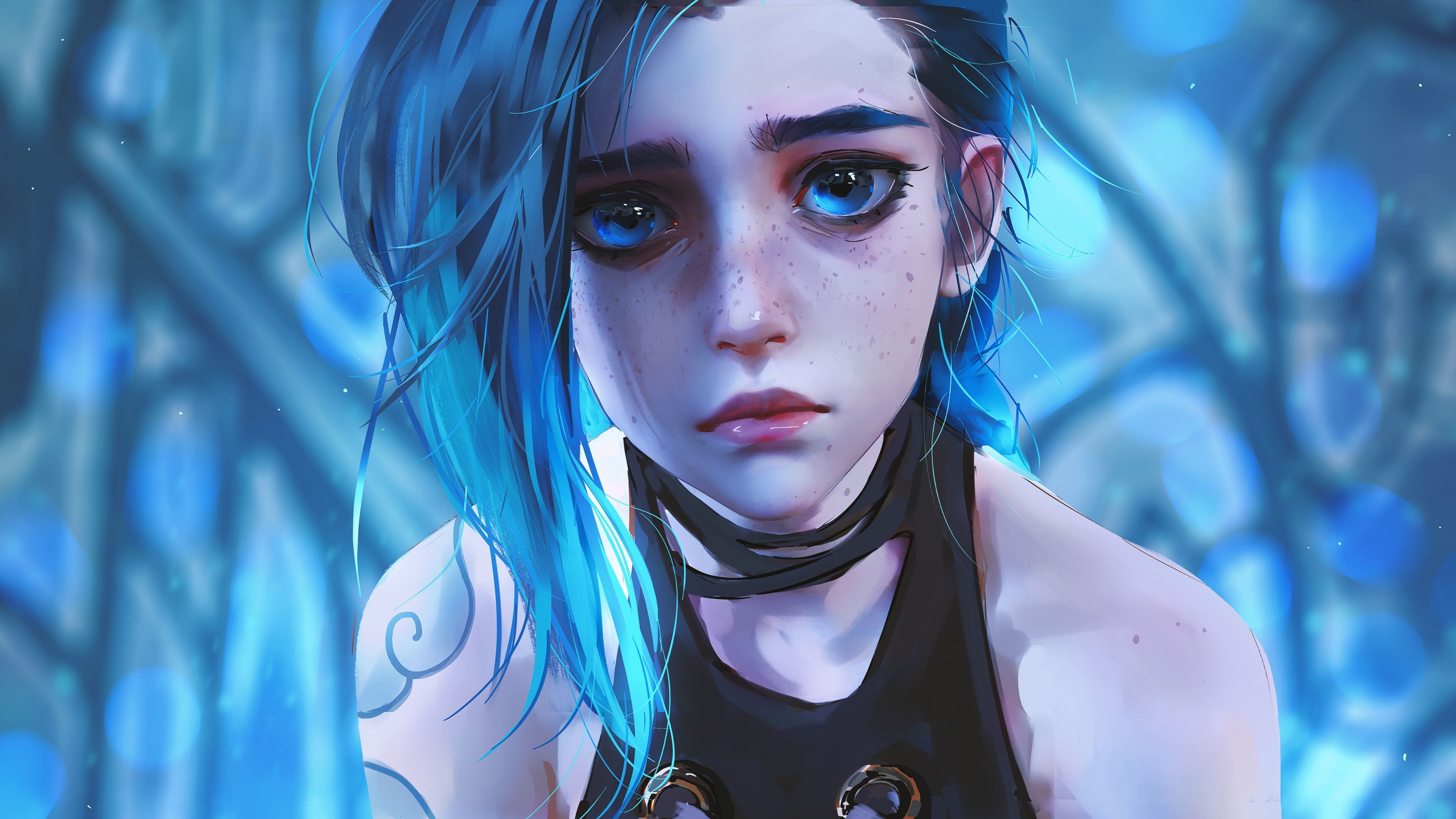 3840x2160 Jinx Wallpaper 4K, Sad, 5K