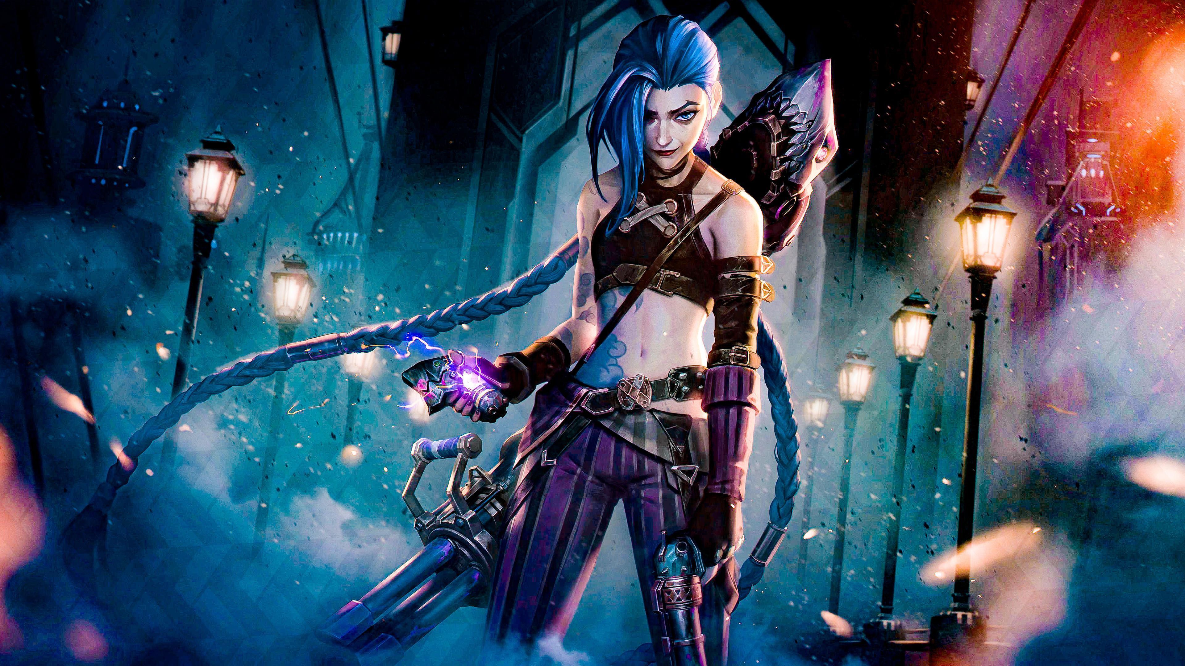 3840x2160 Jinx Wallpaper 4K, Badass, Arcane