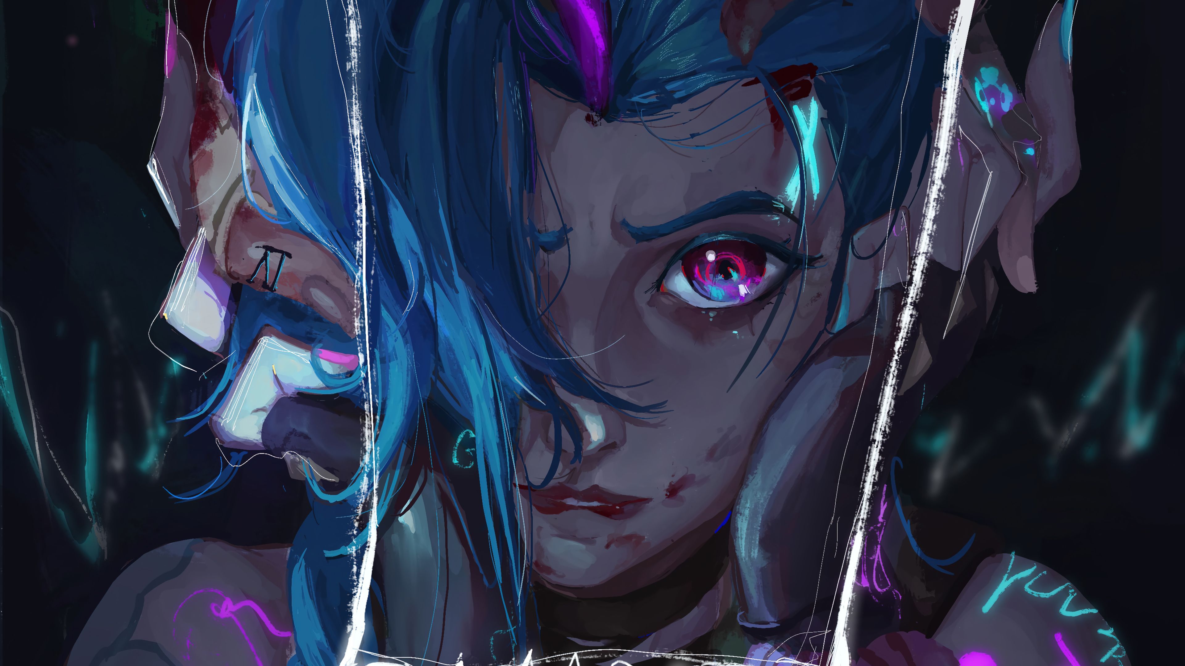 3840x2160 Jinx Arcane Wallpaper 4K PC Desktop e