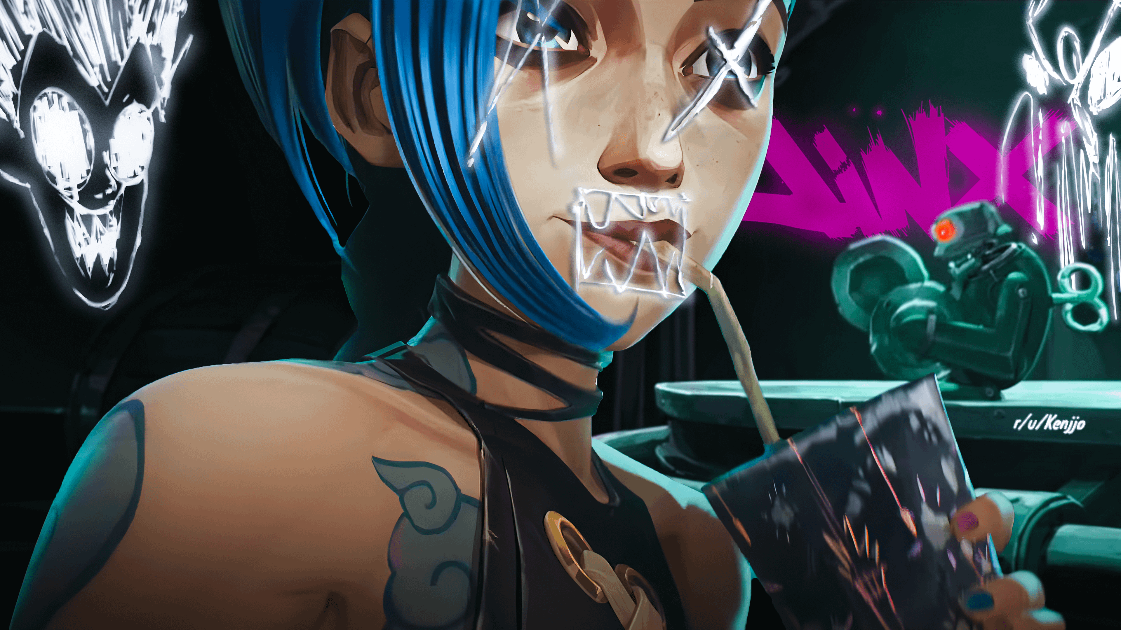 3840x2160 no spoilers Jinx Wallpaper 4K, 2