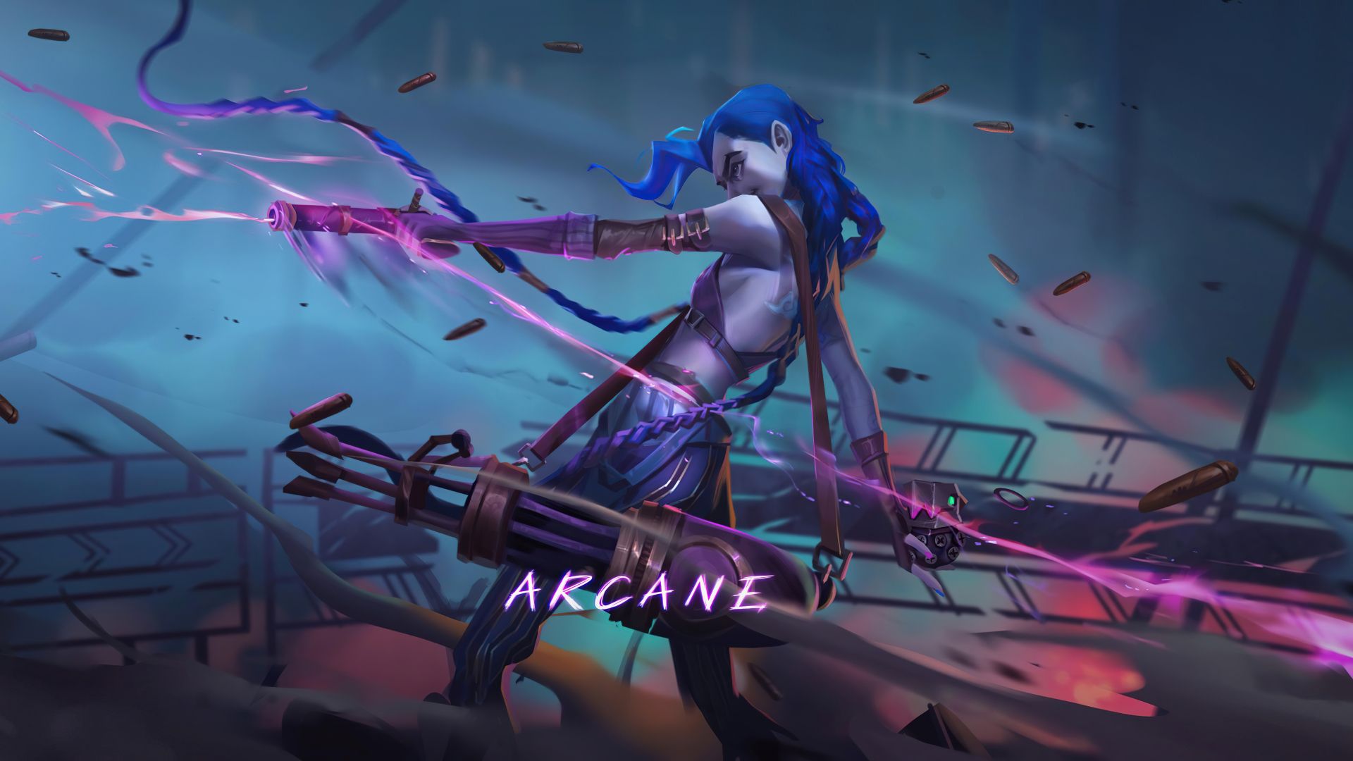 1920x1080 Legends Arcane 4k Jinx Art