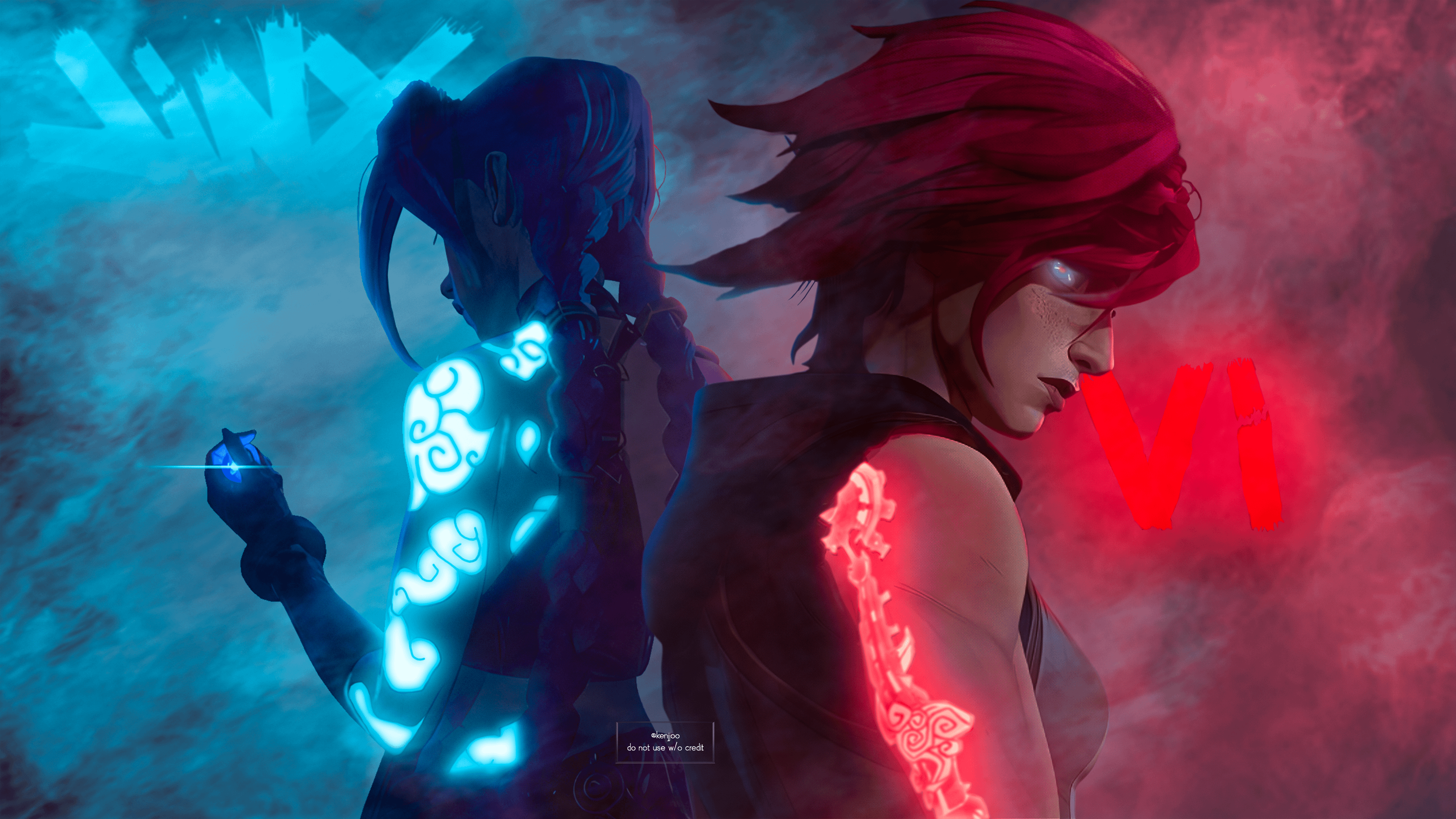 3840x2160 Vi Tattoo Glow Combined! (OC) 4K