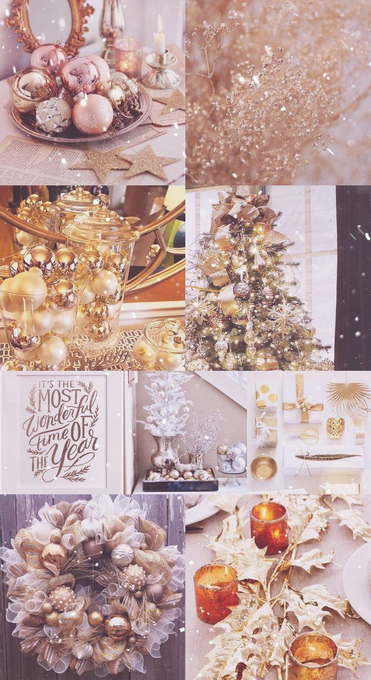 736x1348 Gold, Christmas, Christmas, wallpaper, bright, glitter