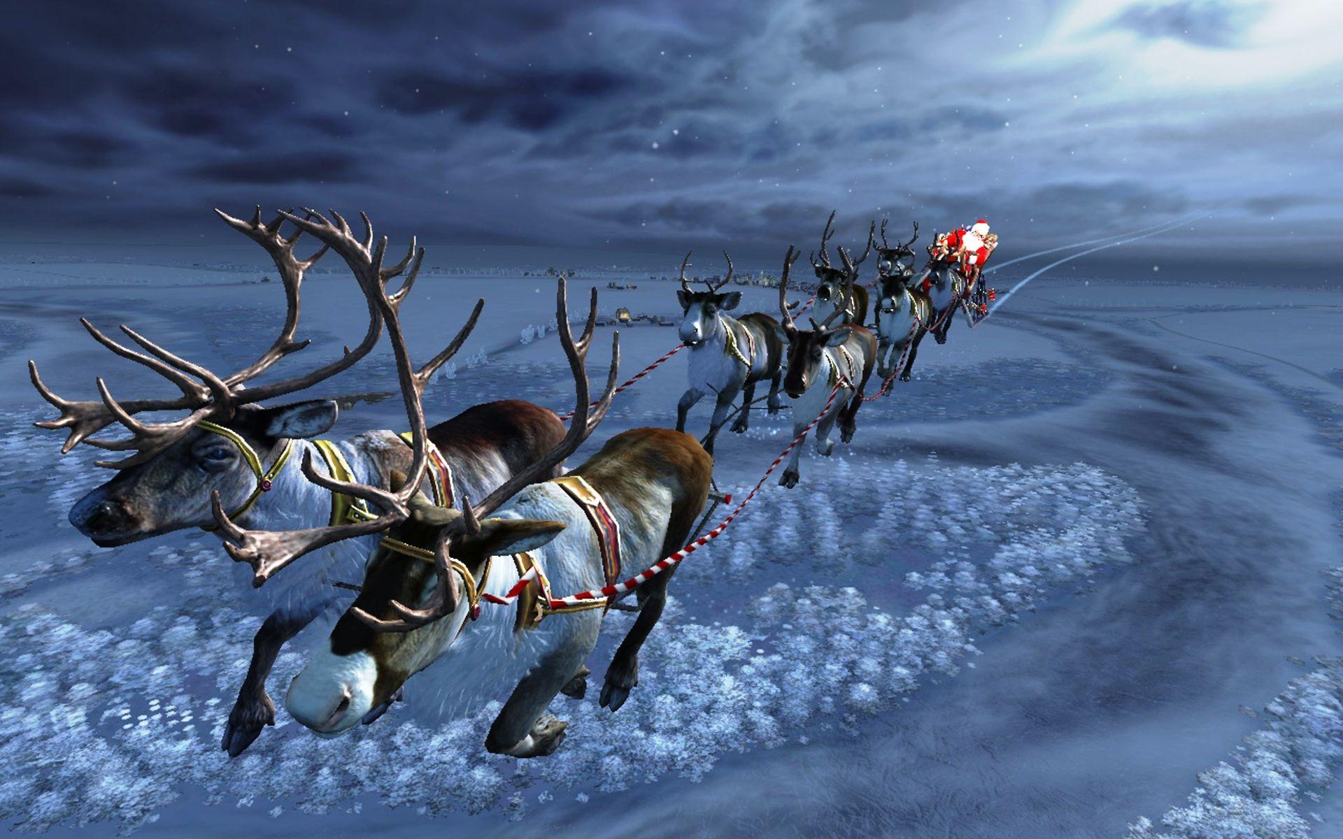 1920x1200 Sleigh Wallpaper. Santa Sleigh