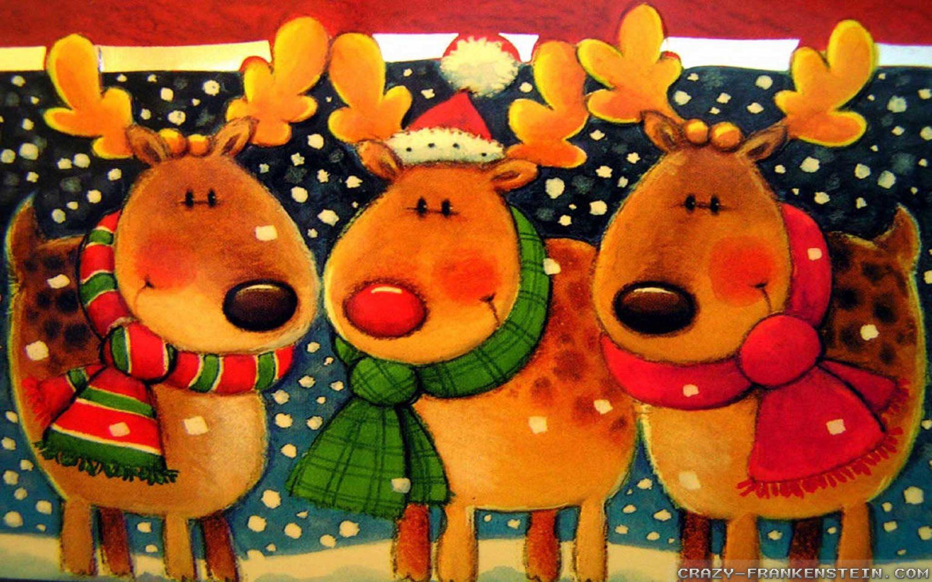 1920x1200 Christmas Reindeer wallpaper 2