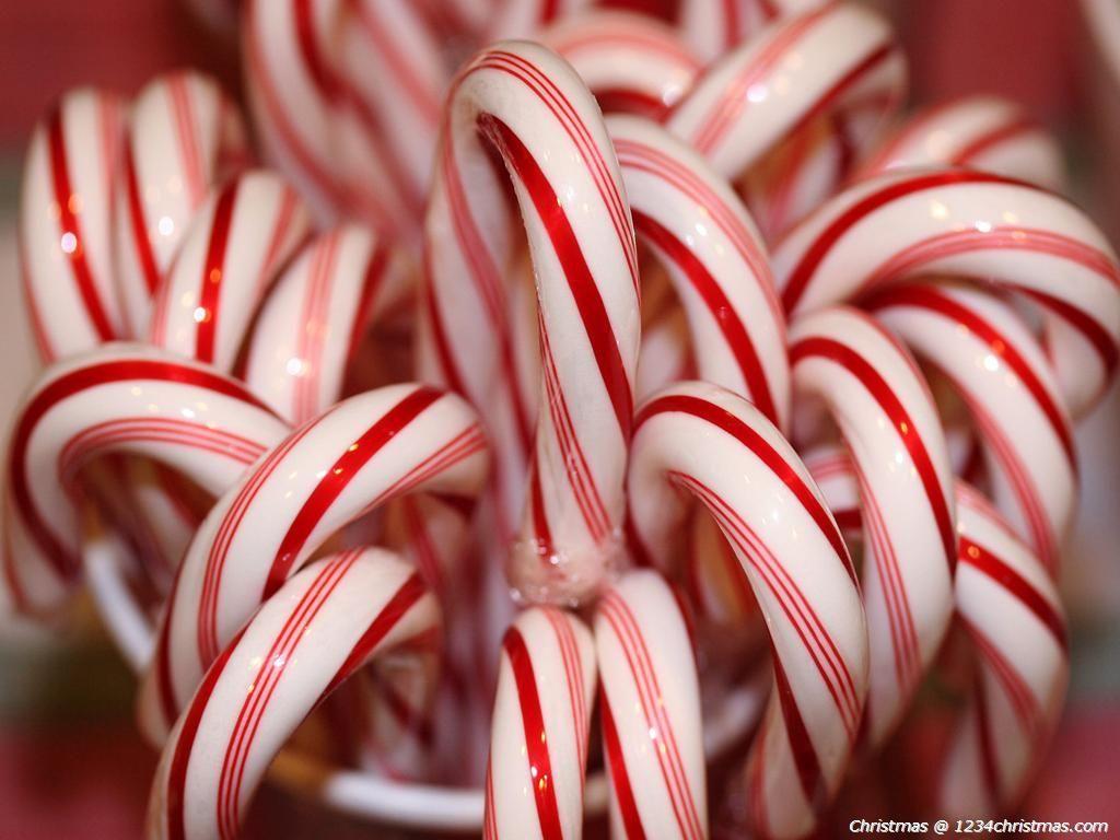 Christmas Candy Cane Wallpaper 