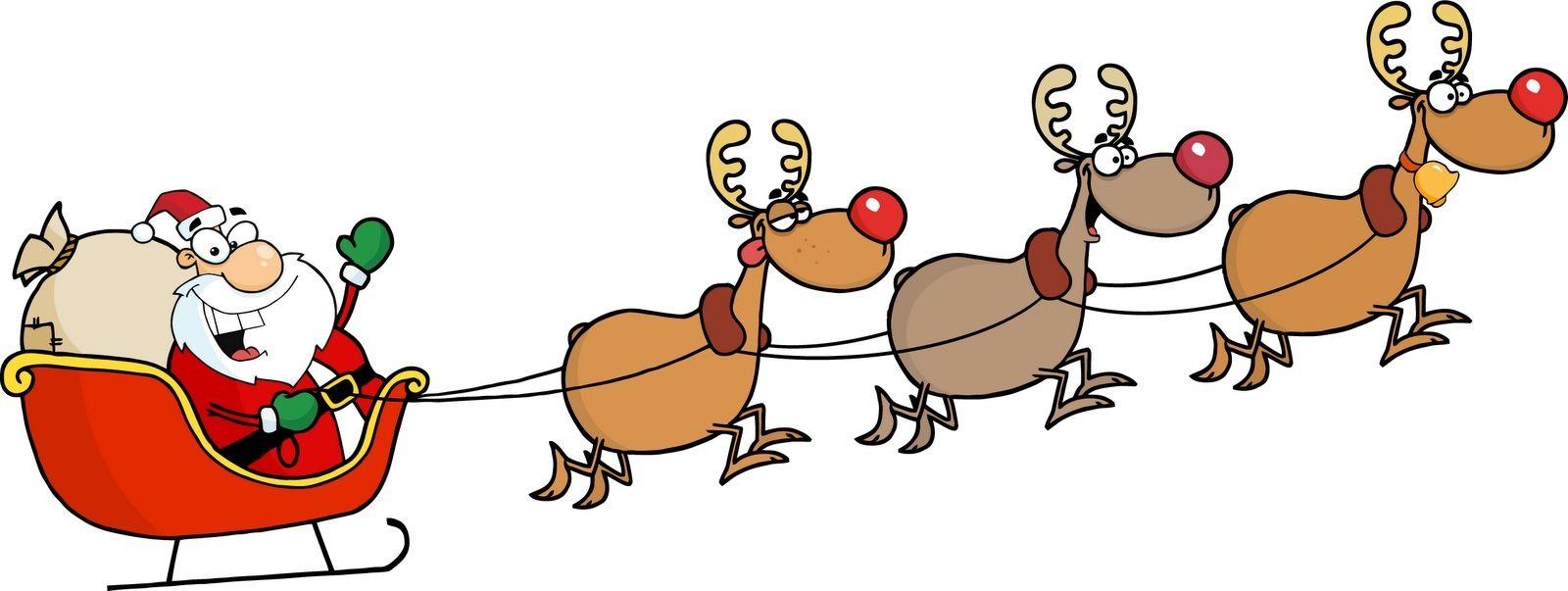 1600x603 Free Merry Christmas Reindeer, Download Free Clip Art, Free