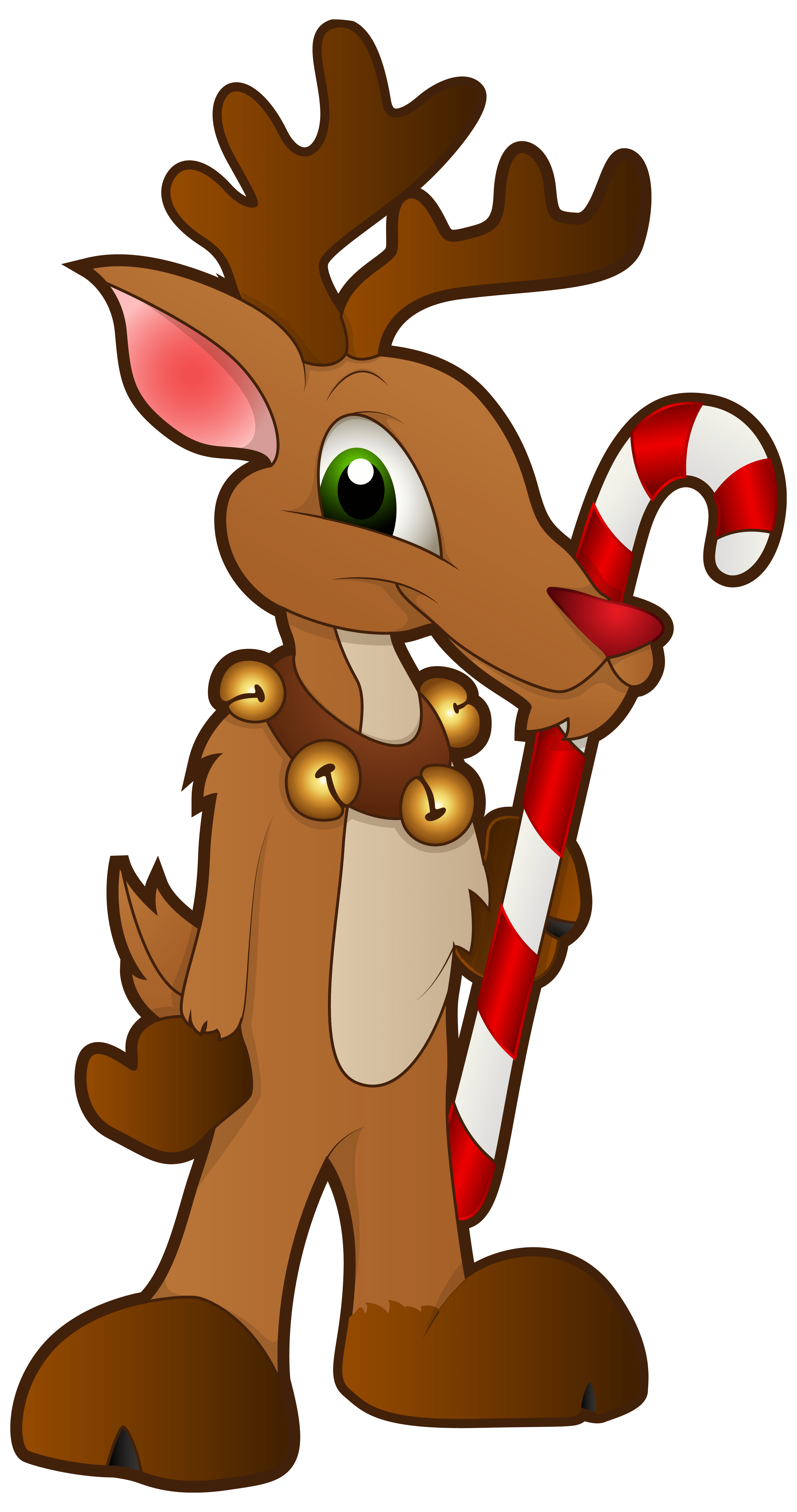 3246x6158 Christmas Reindeer PNG Clip Art Image