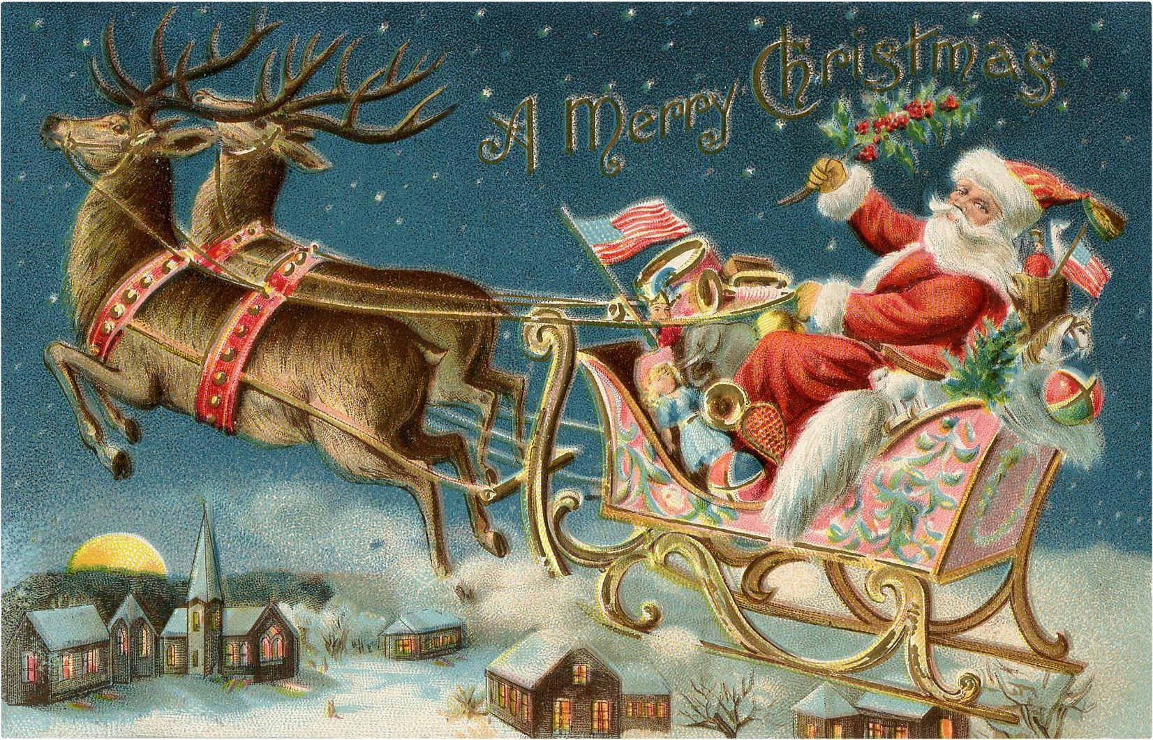 Vintage Christmas Reindeer 