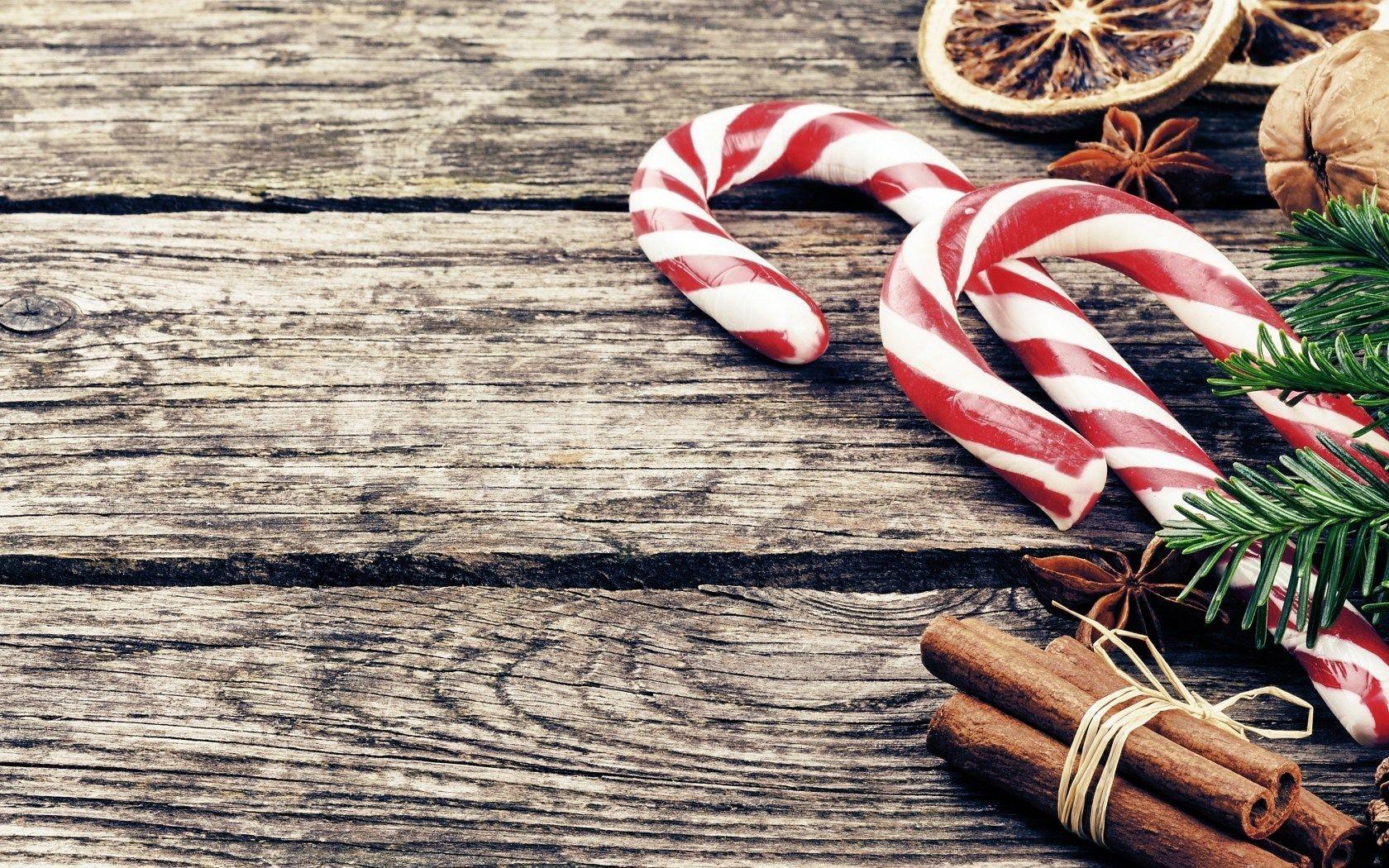 1680x1050 Christmas Candy Wallpaper